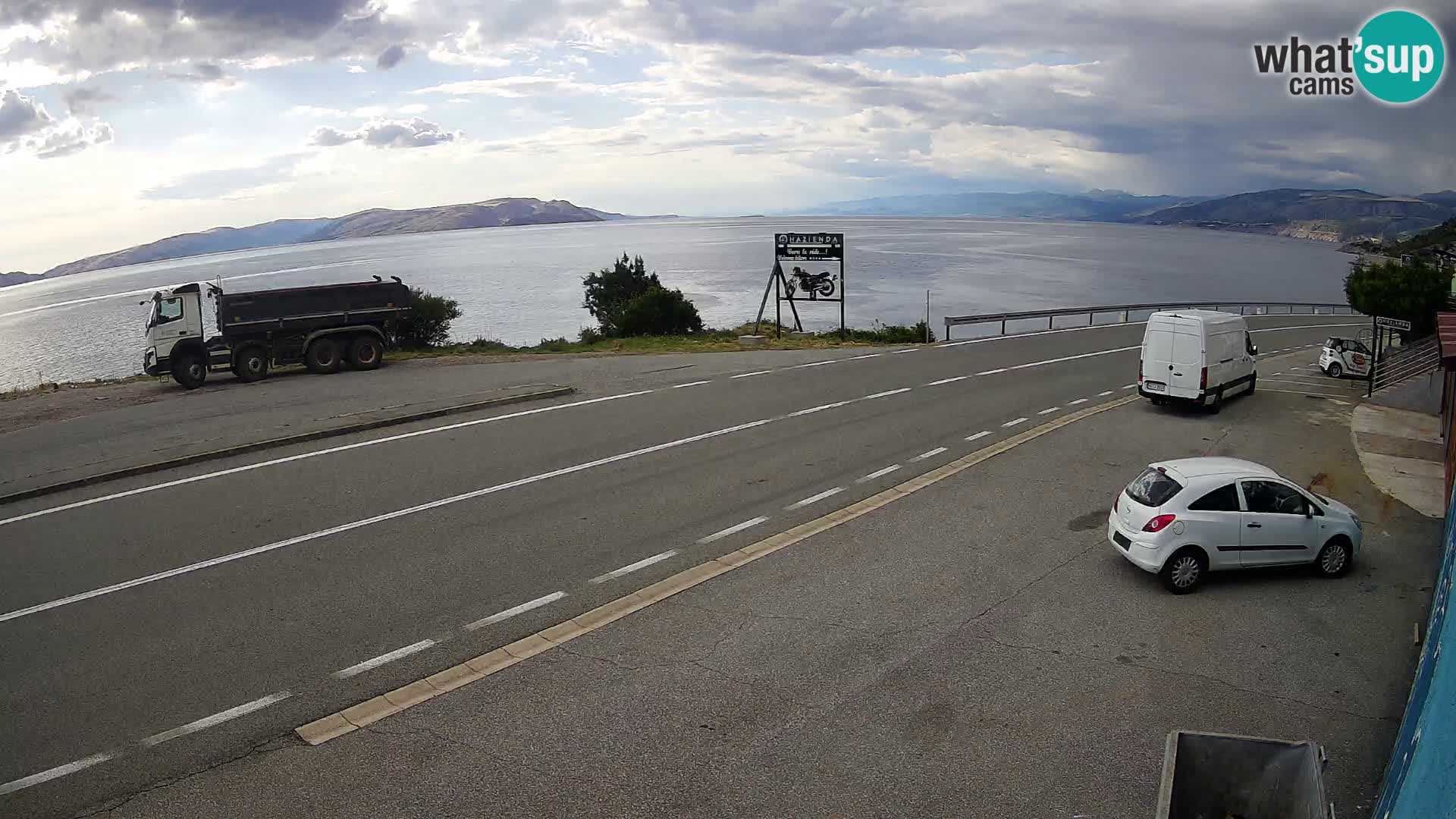 Webcam statale Adriatica D8 vicino SEGNA – Panorama su VEGLIA