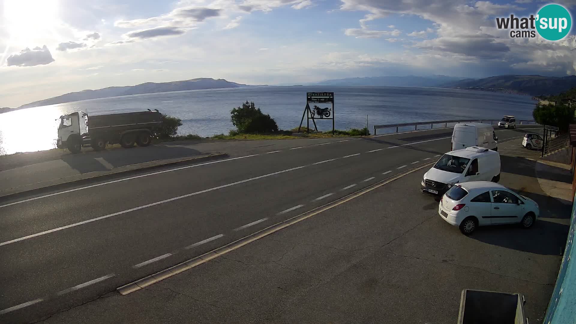 Webcam statale Adriatica D8 vicino SEGNA – Panorama su VEGLIA