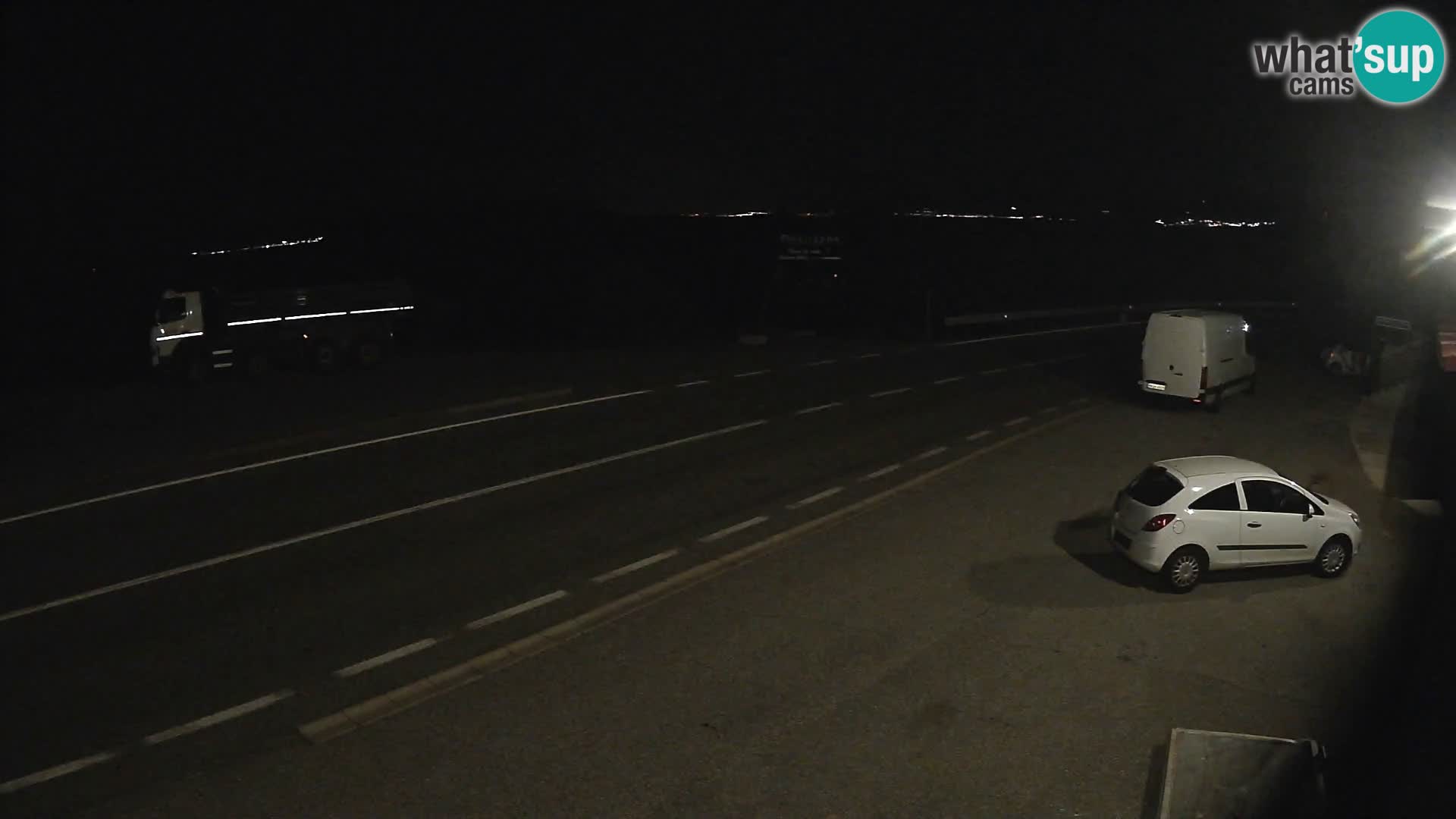 Webcam autoroute Adriatique D8 près de SENJ – vue sur l’île de KRK