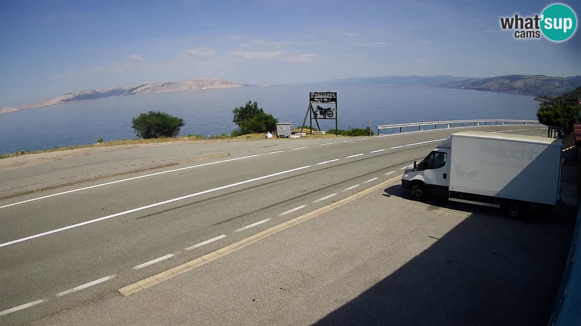Webcam statale Adriatica D8 vicino SEGNA – Panorama su VEGLIA
