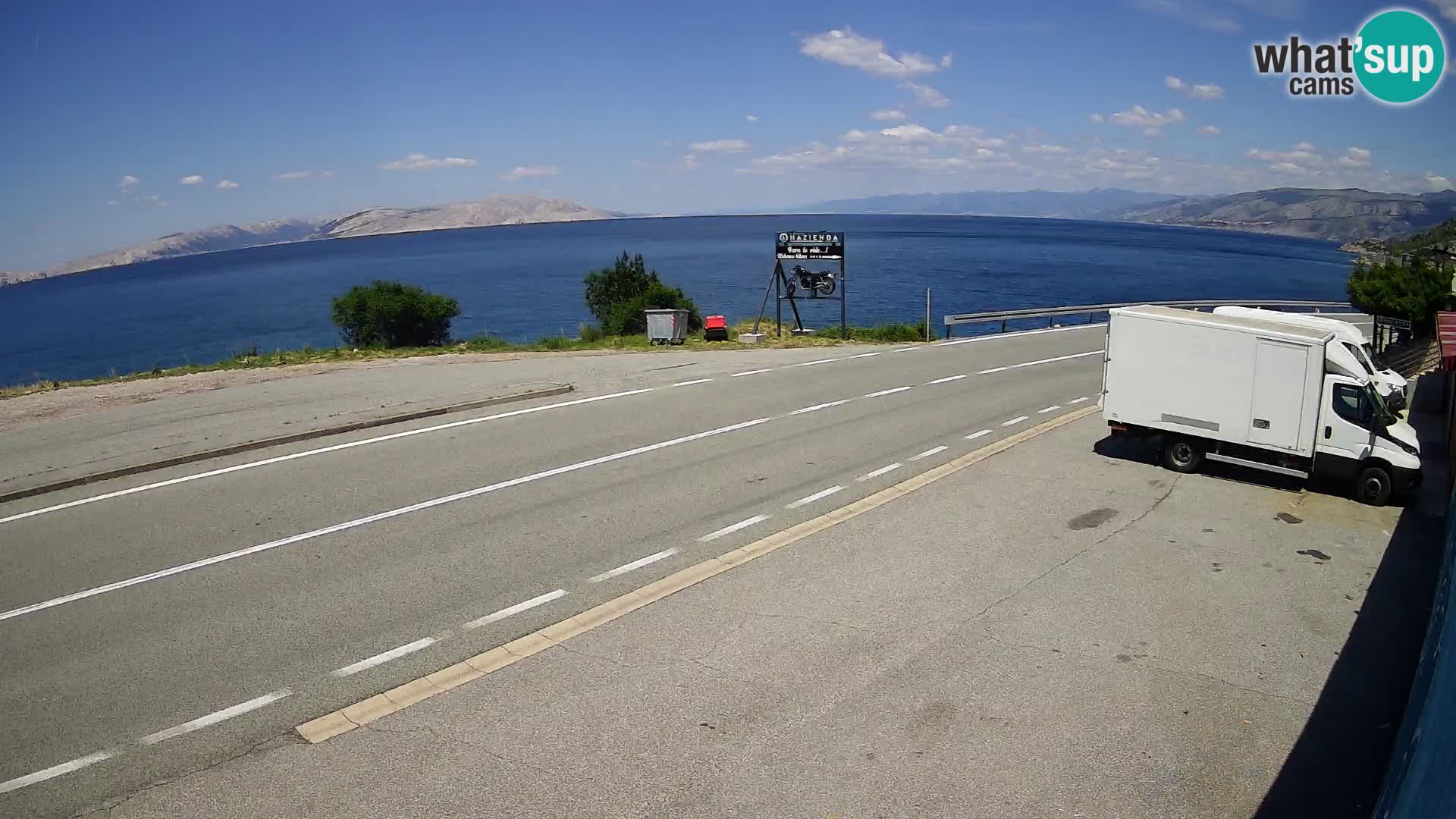 Webcam statale Adriatica D8 vicino SEGNA – Panorama su VEGLIA