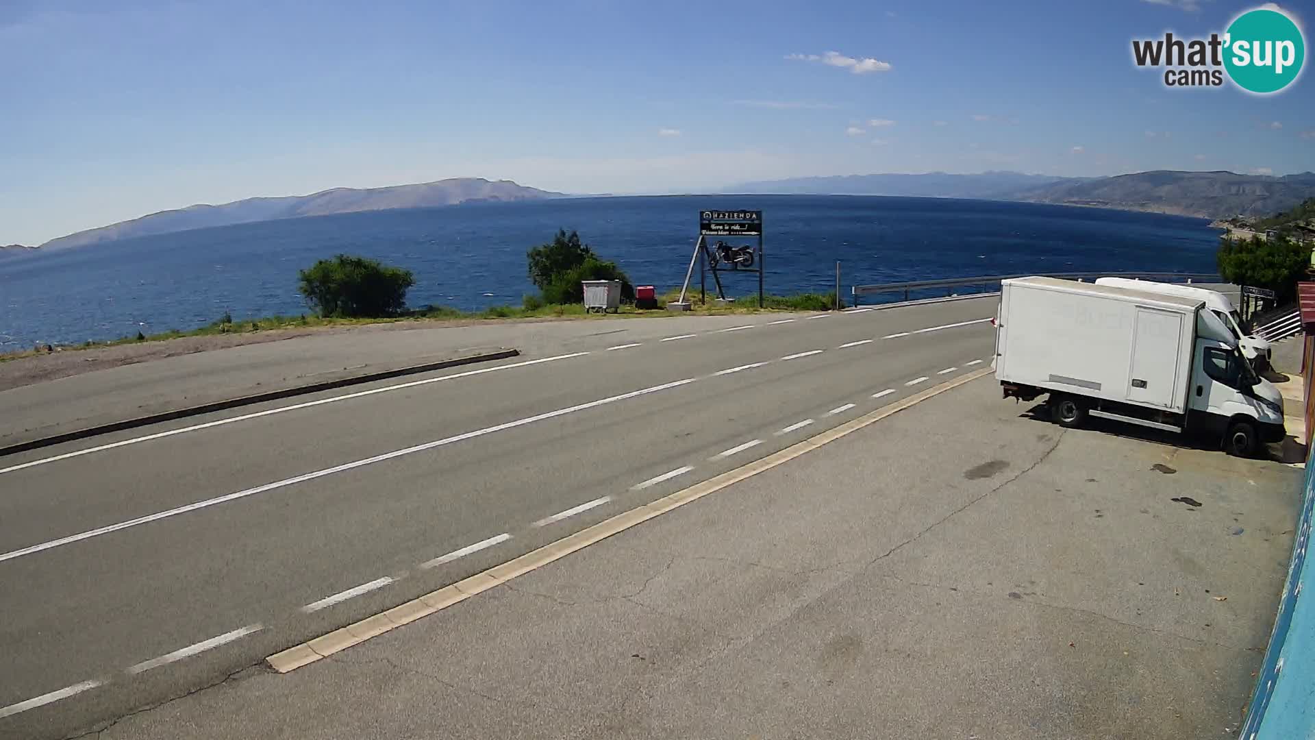 Webcam statale Adriatica D8 vicino SEGNA – Panorama su VEGLIA