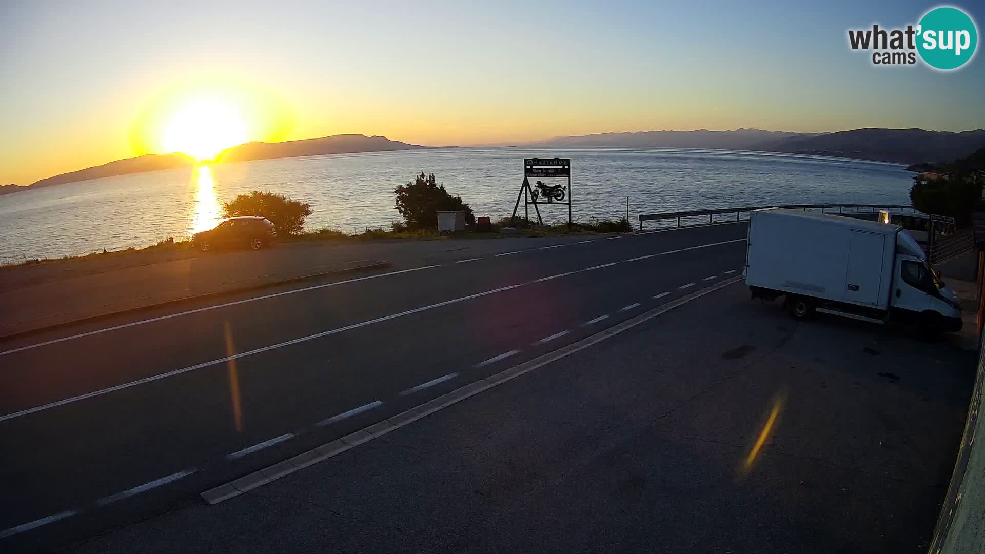 Webcam statale Adriatica D8 vicino SEGNA – Panorama su VEGLIA