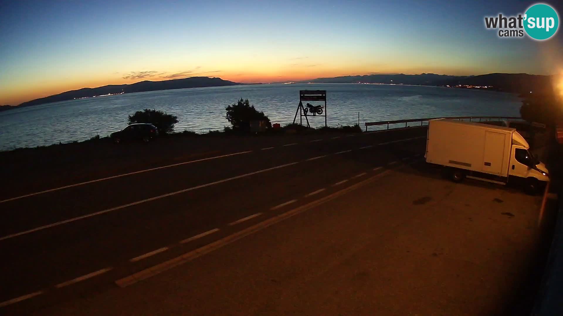 Webcam statale Adriatica D8 vicino SEGNA – Panorama su VEGLIA