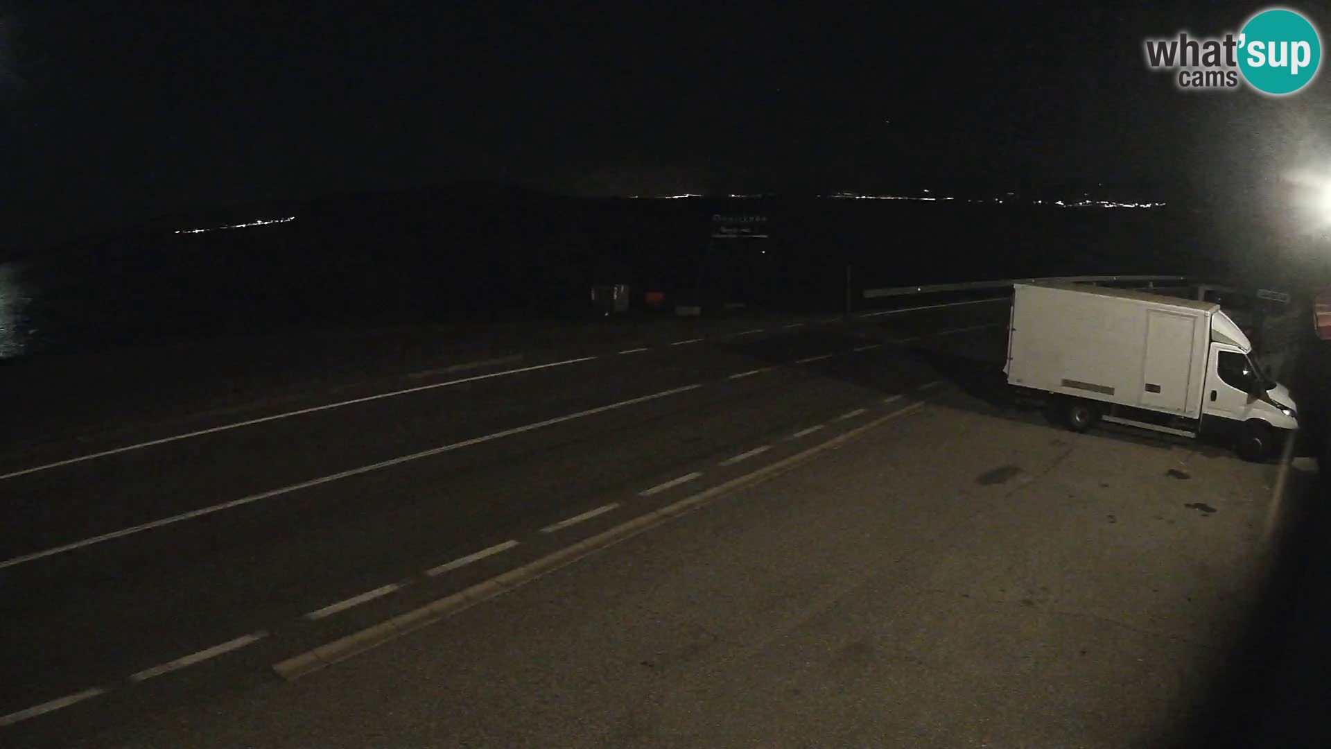 Webcam Adriatic highway D8 near SENJ – view to KRK island