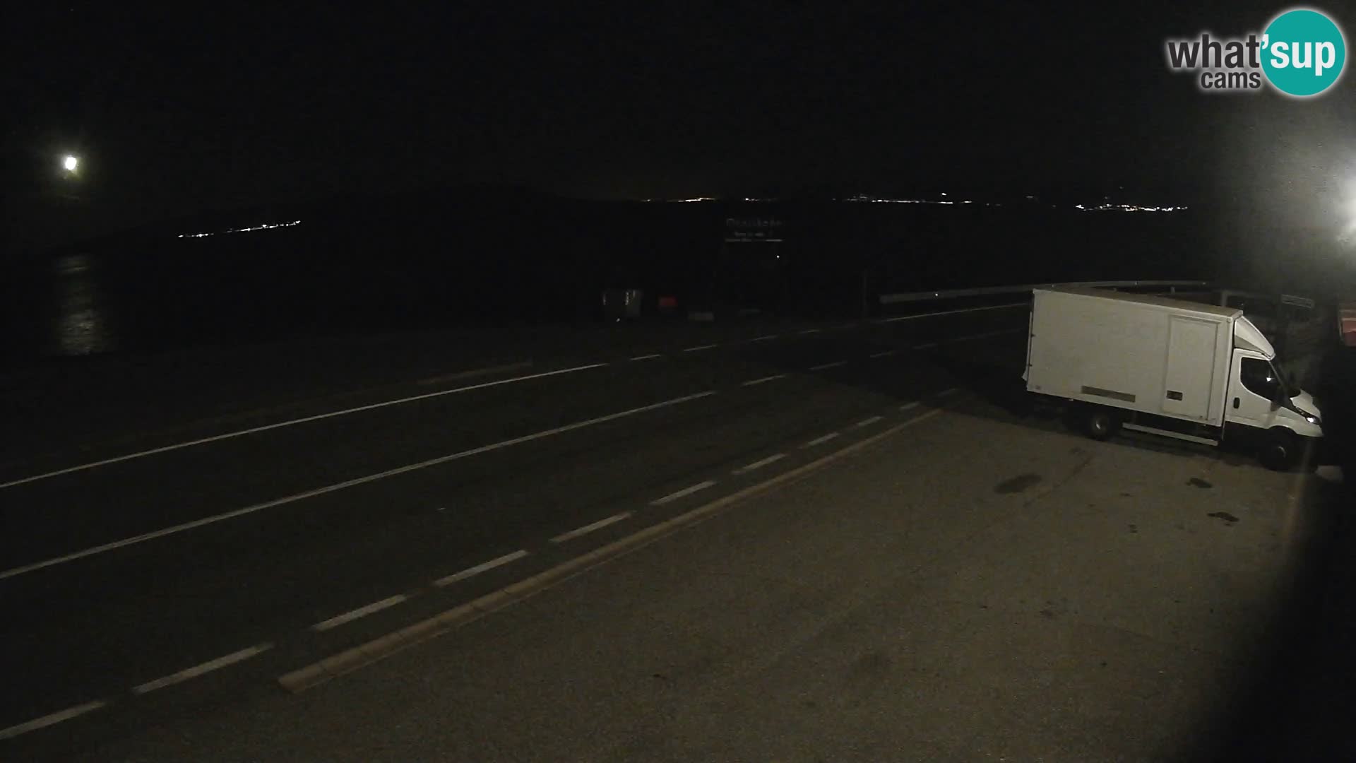 Webcam autoroute Adriatique D8 près de SENJ – vue sur l’île de KRK