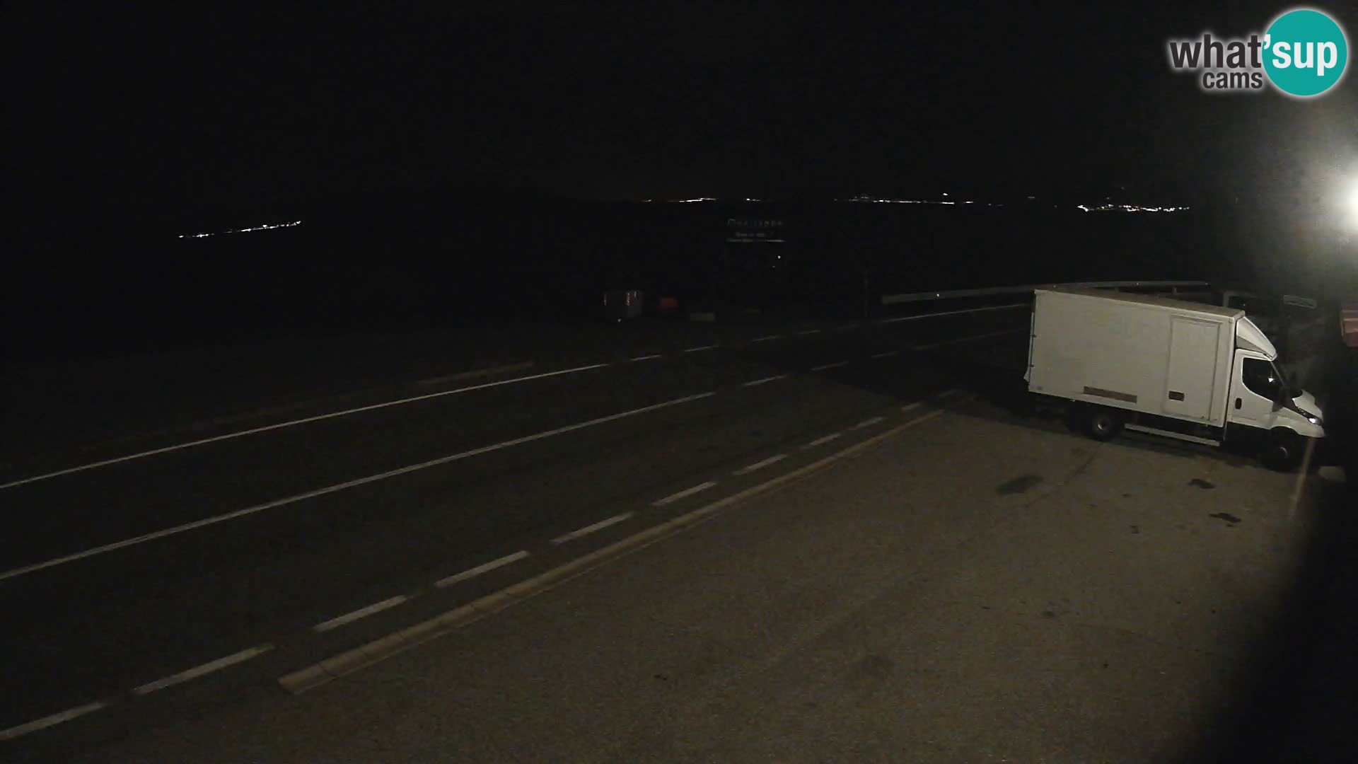 Webcam autopista adriática D8 cerca de SENJ – vista de la isla de KRK