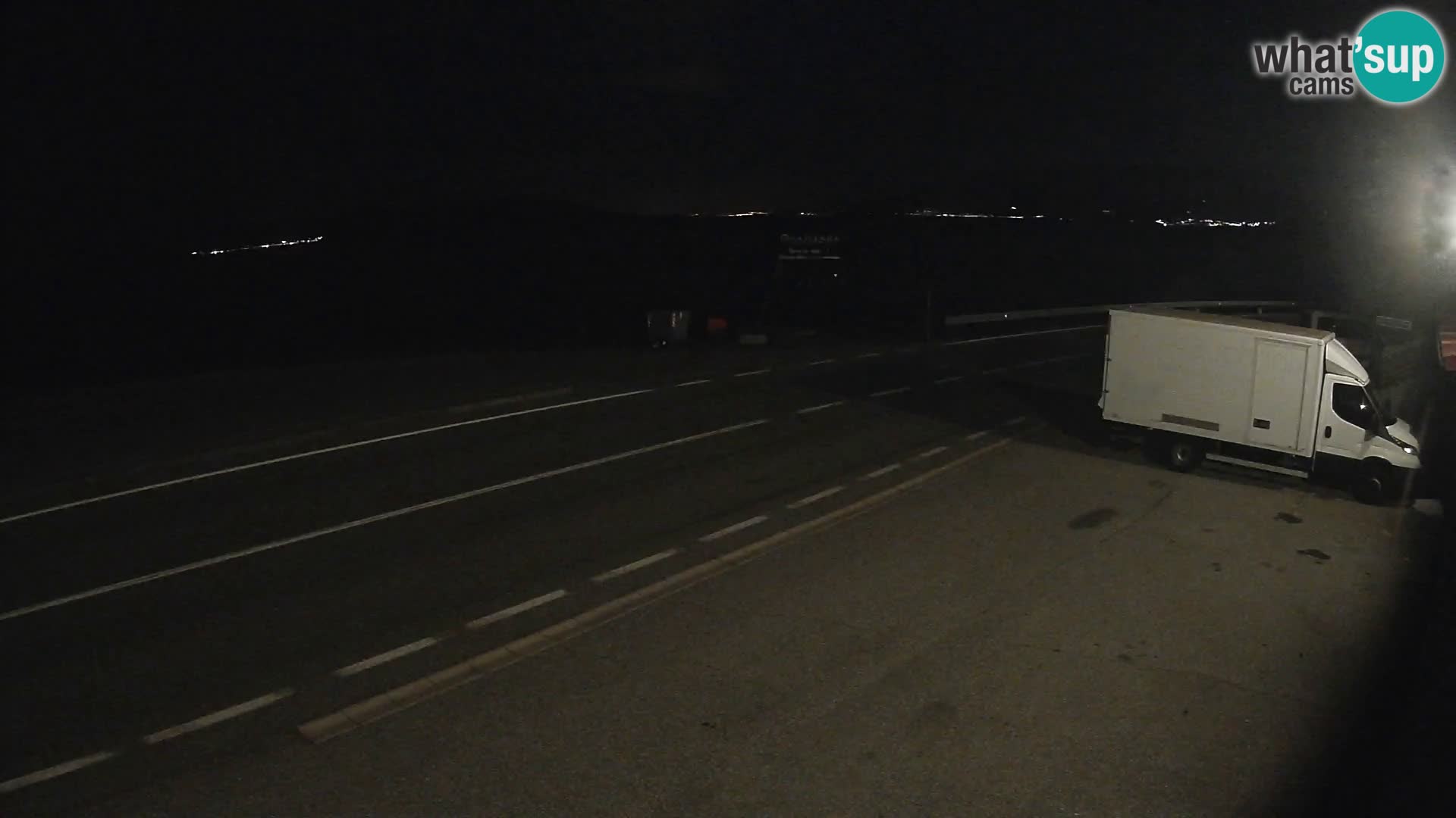 Webcam Adriatic highway D8 near SENJ – view to KRK island