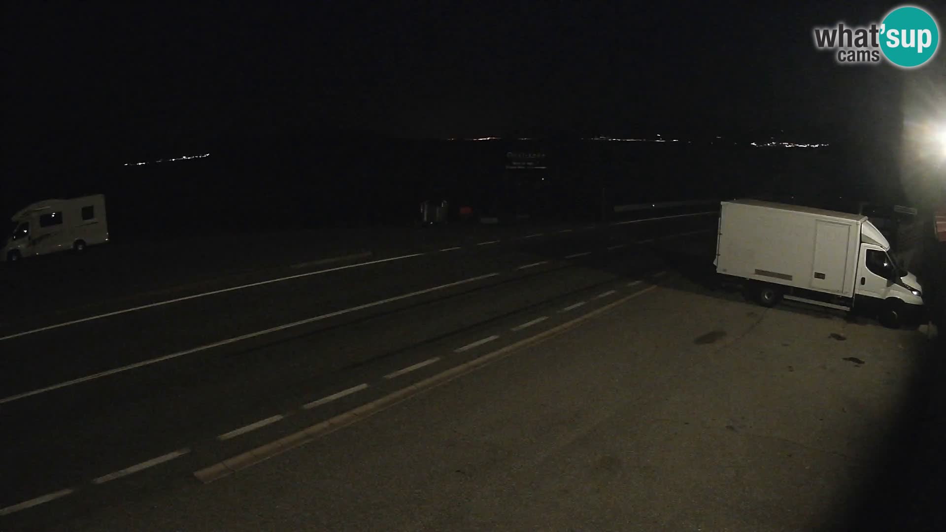 Webcam Adriatic highway D8 near SENJ – view to KRK island