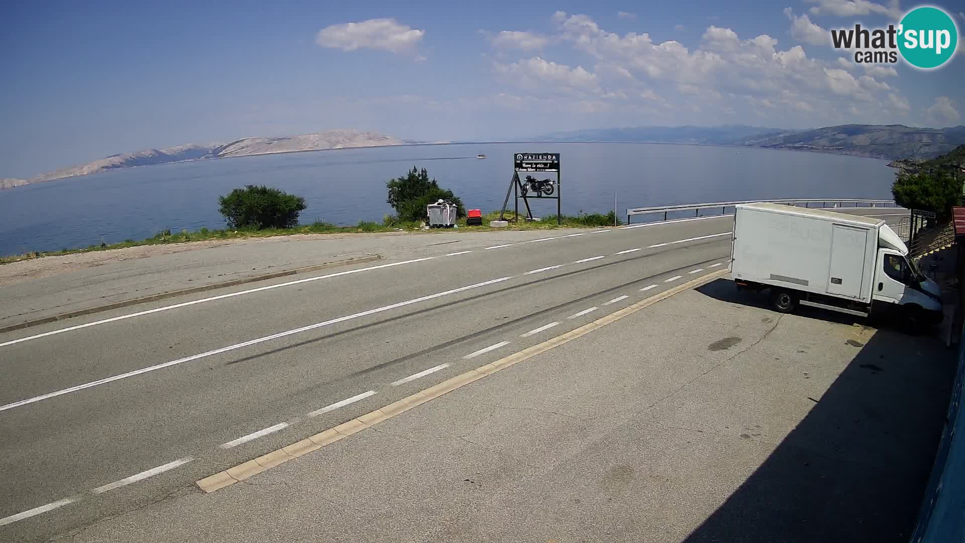 Webcam statale Adriatica D8 vicino SEGNA – Panorama su VEGLIA
