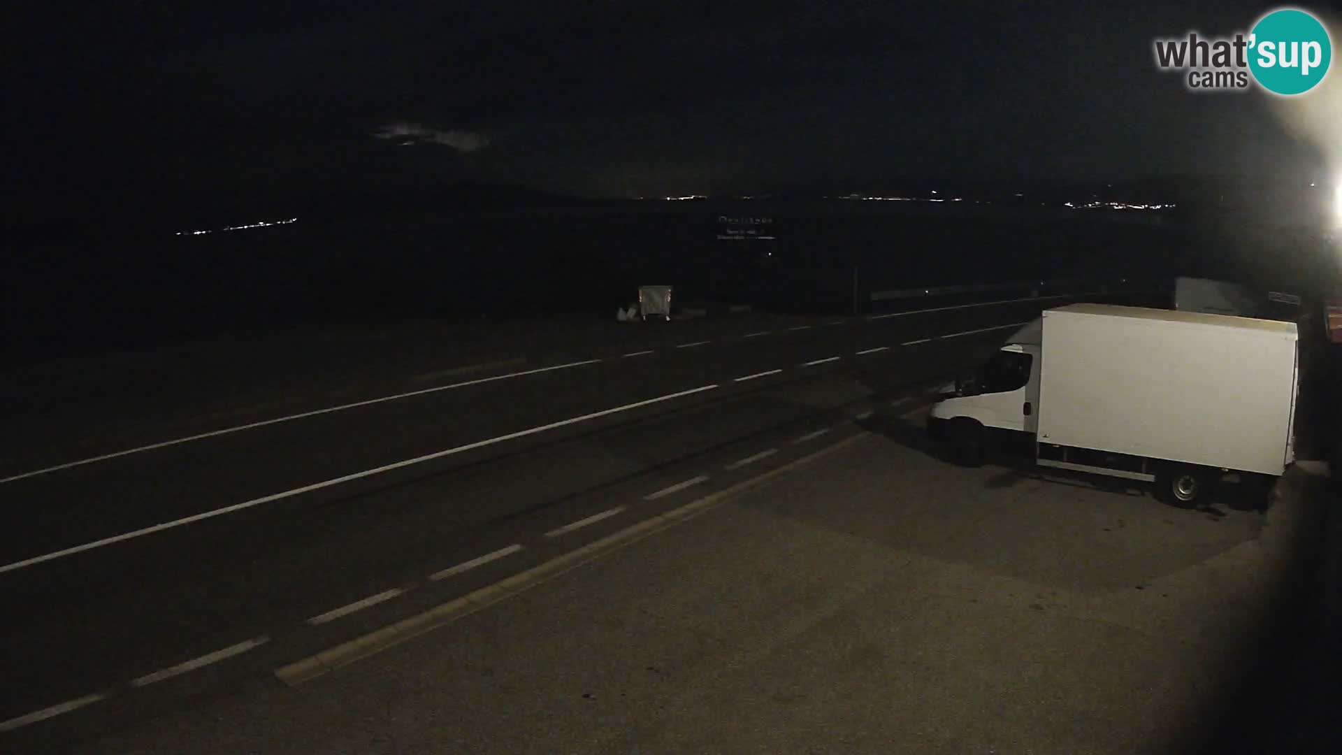Webcam autoroute Adriatique D8 près de SENJ – vue sur l’île de KRK