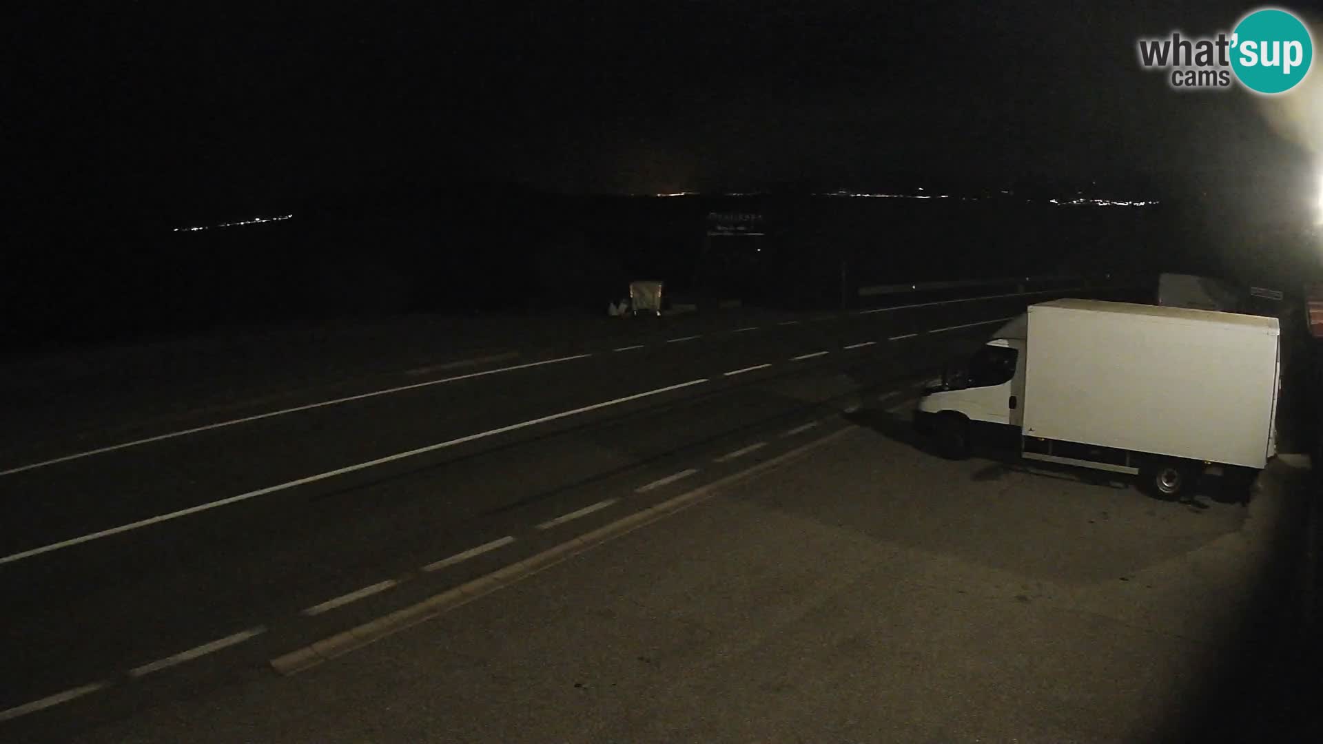 Webcam autoroute Adriatique D8 près de SENJ – vue sur l’île de KRK