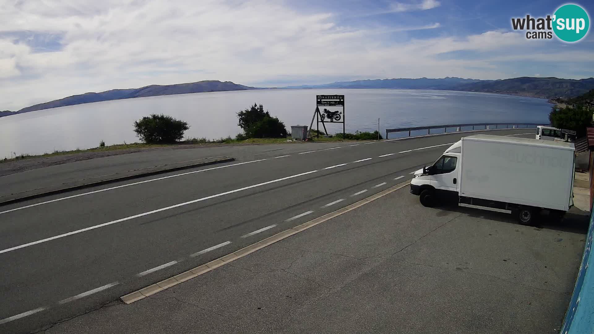 Webcam statale Adriatica D8 vicino SEGNA – Panorama su VEGLIA