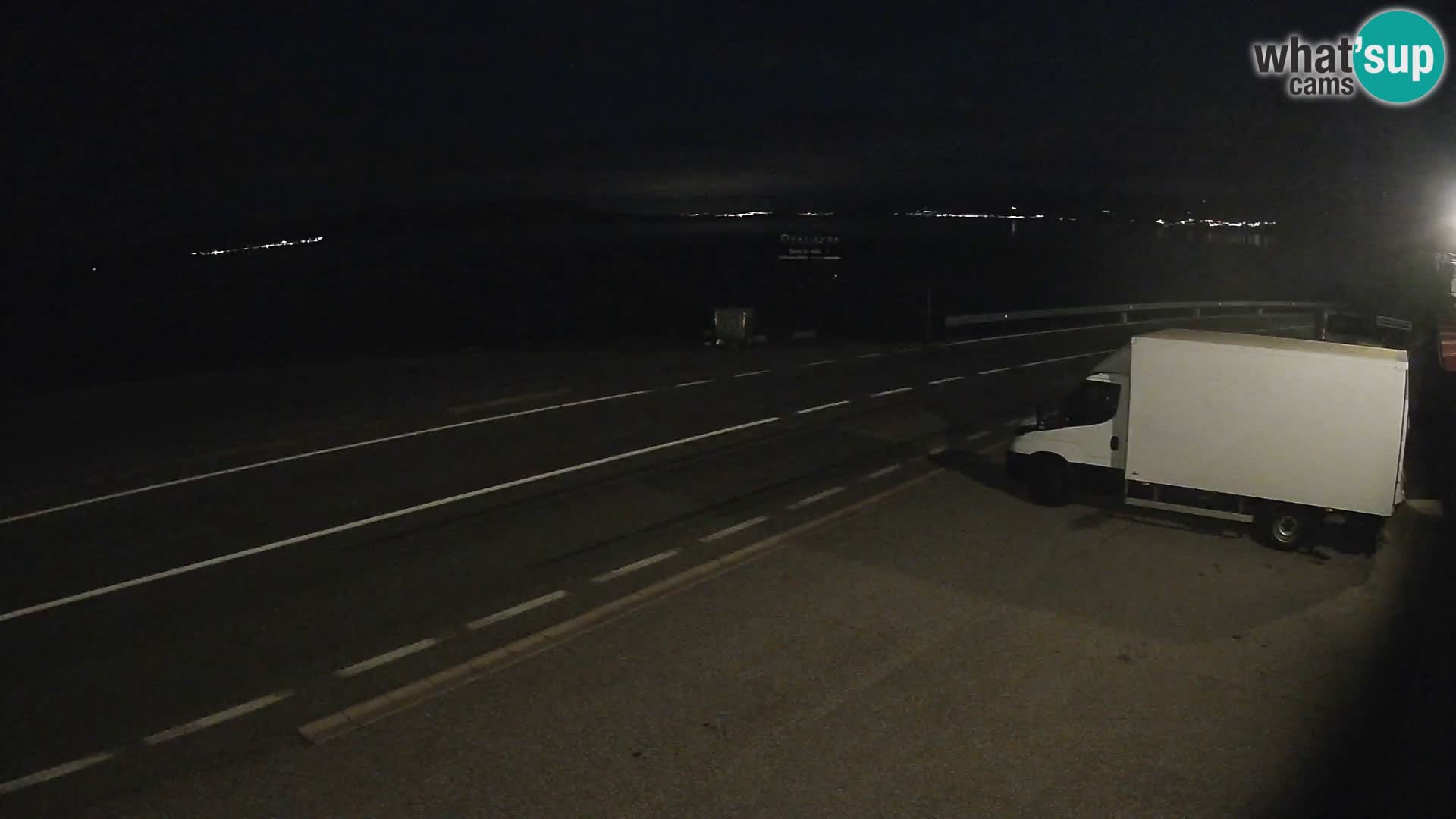 Webcam Adriatic highway D8 near SENJ – view to KRK island