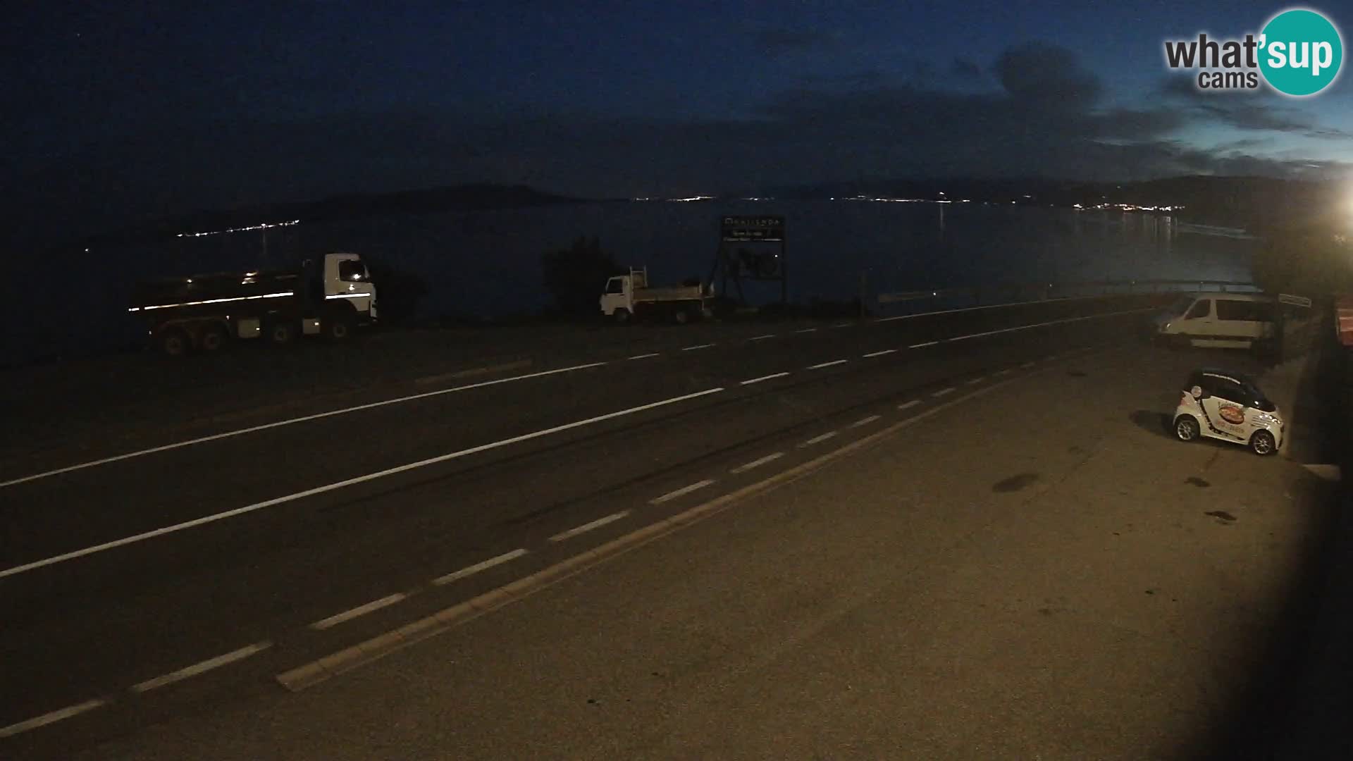 Webcam autoroute Adriatique D8 près de SENJ – vue sur l’île de KRK