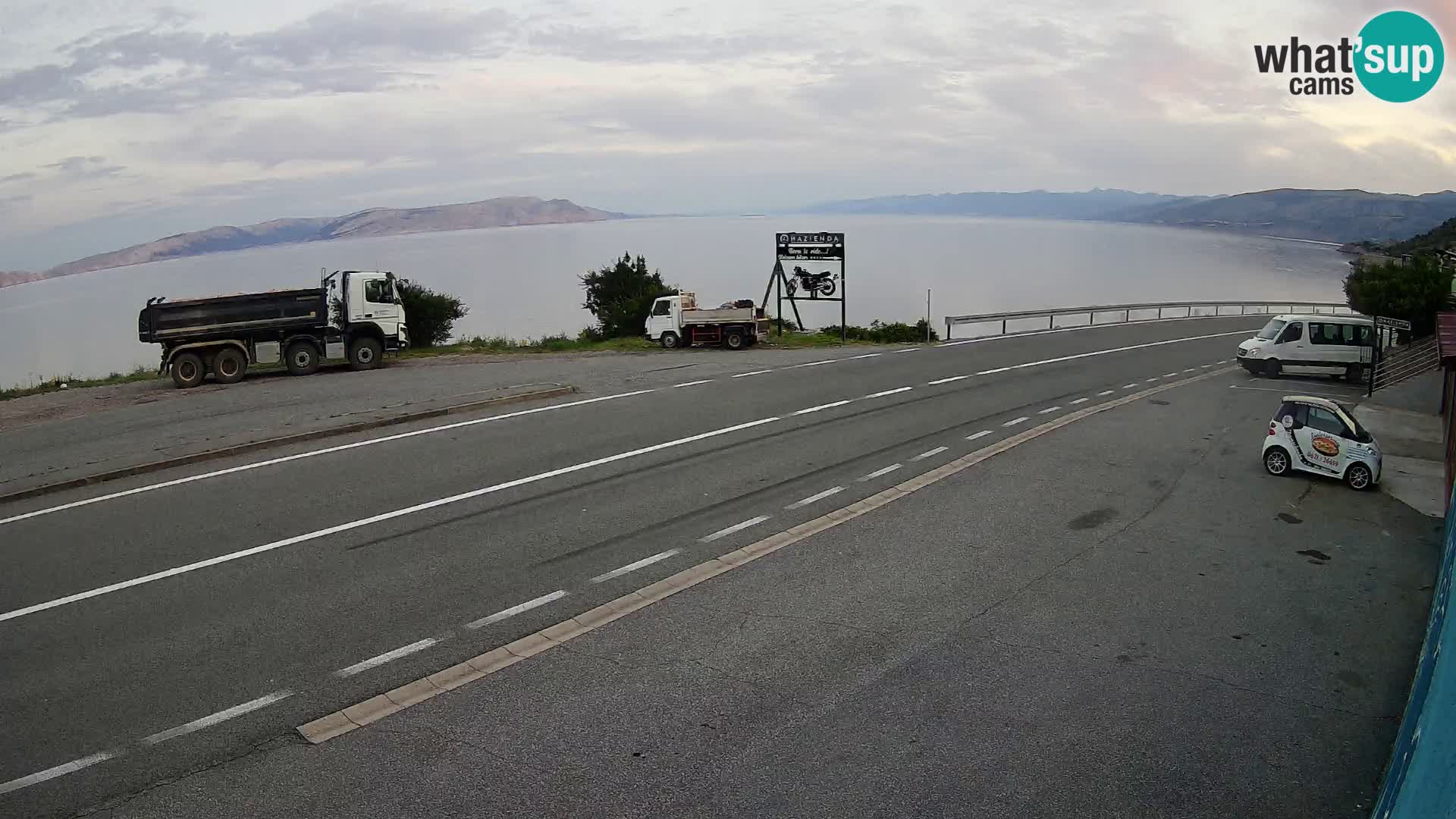 Webcam statale Adriatica D8 vicino SEGNA – Panorama su VEGLIA