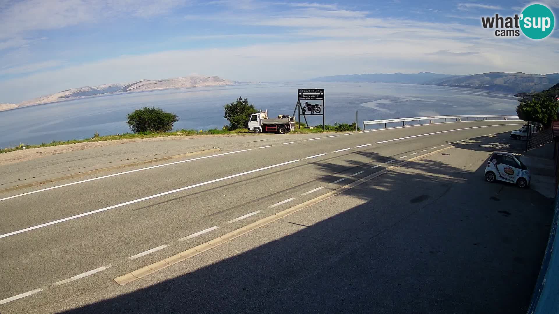 Webcam statale Adriatica D8 vicino SEGNA – Panorama su VEGLIA