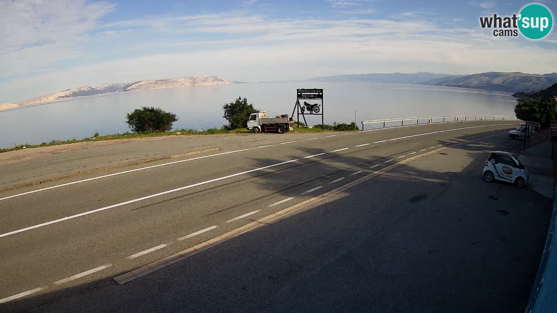 Webcam statale Adriatica D8 vicino SEGNA – Panorama su VEGLIA