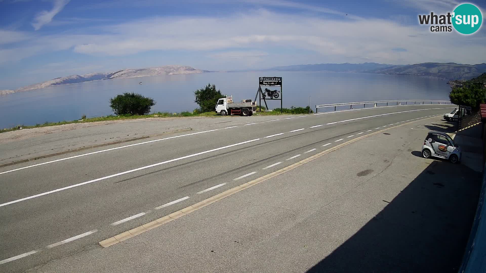 Webcam statale Adriatica D8 vicino SEGNA – Panorama su VEGLIA