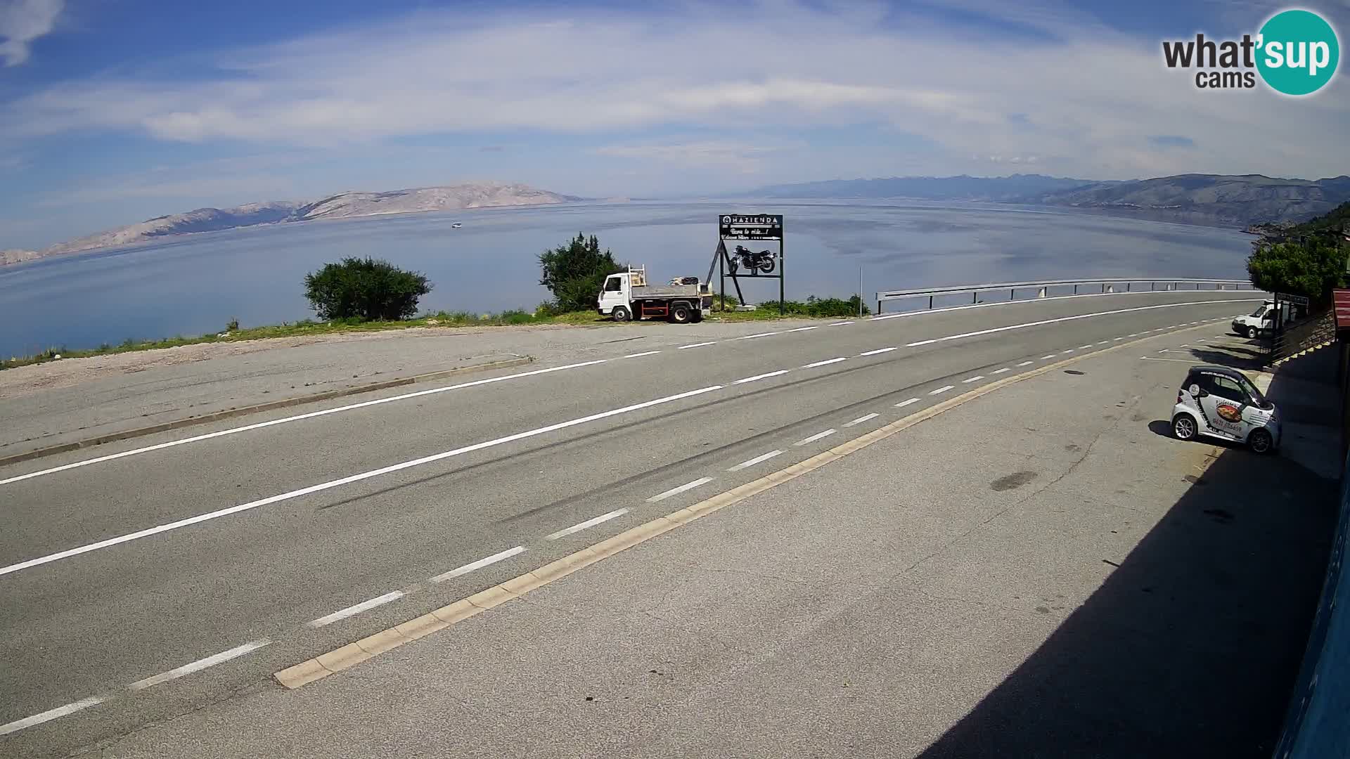 Webcam statale Adriatica D8 vicino SEGNA – Panorama su VEGLIA