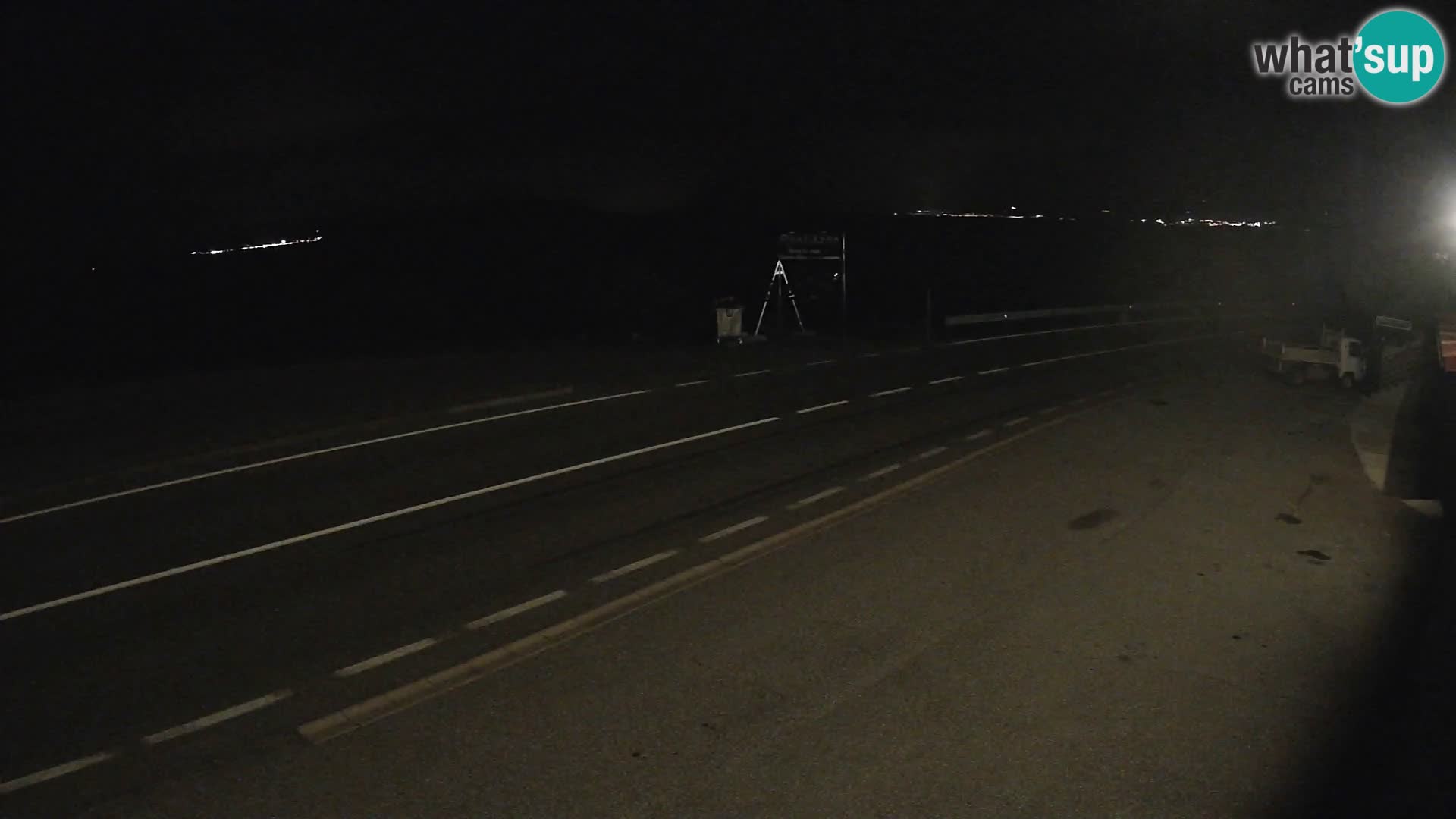 Webcam autoroute Adriatique D8 près de SENJ – vue sur l’île de KRK