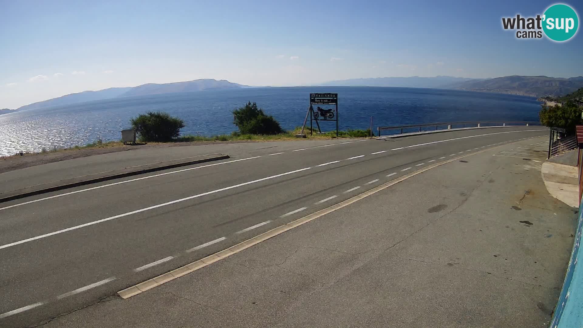 Webcam statale Adriatica D8 vicino SEGNA – Panorama su VEGLIA