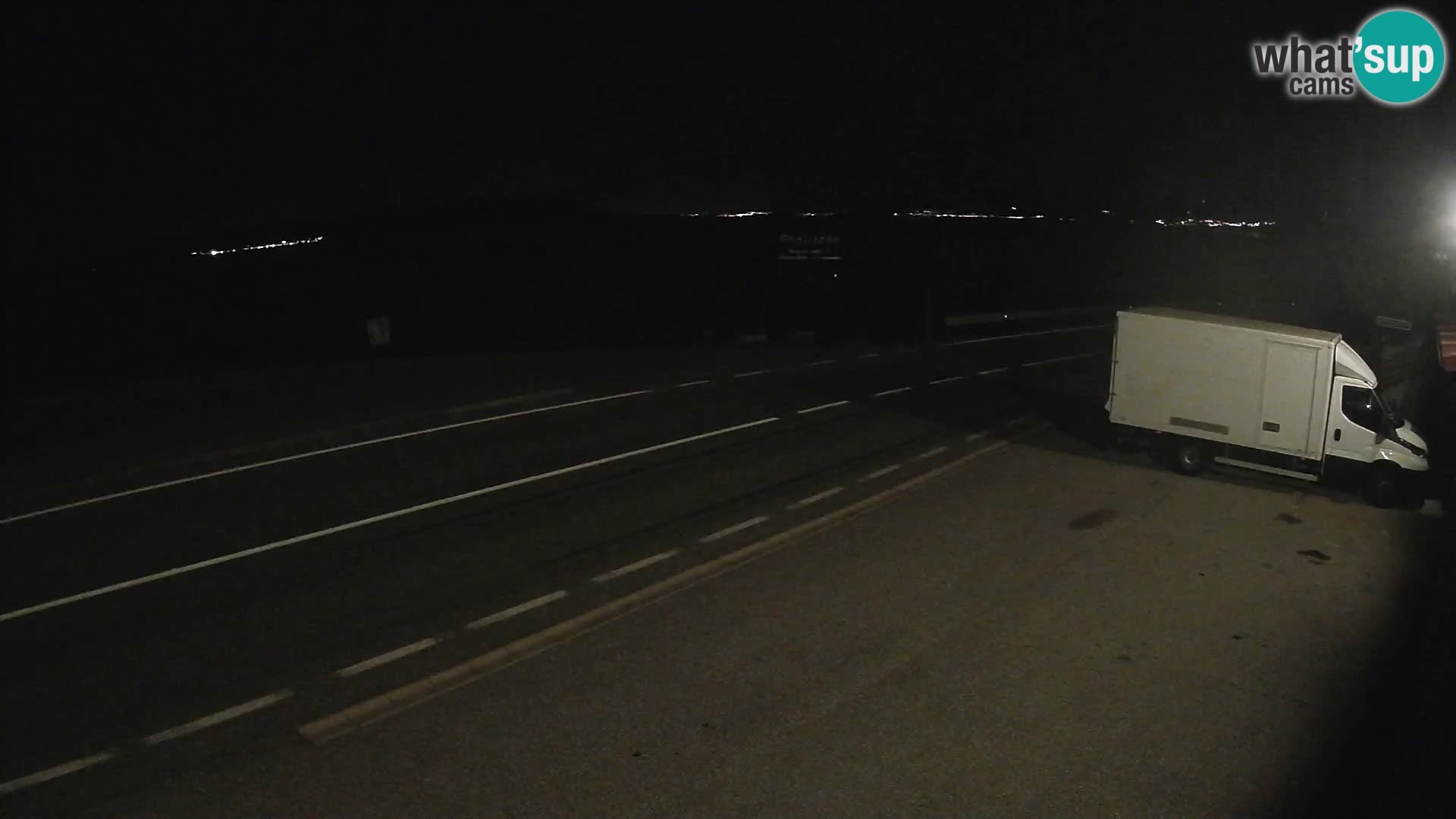 Webcam statale Adriatica D8 vicino SEGNA – Panorama su VEGLIA