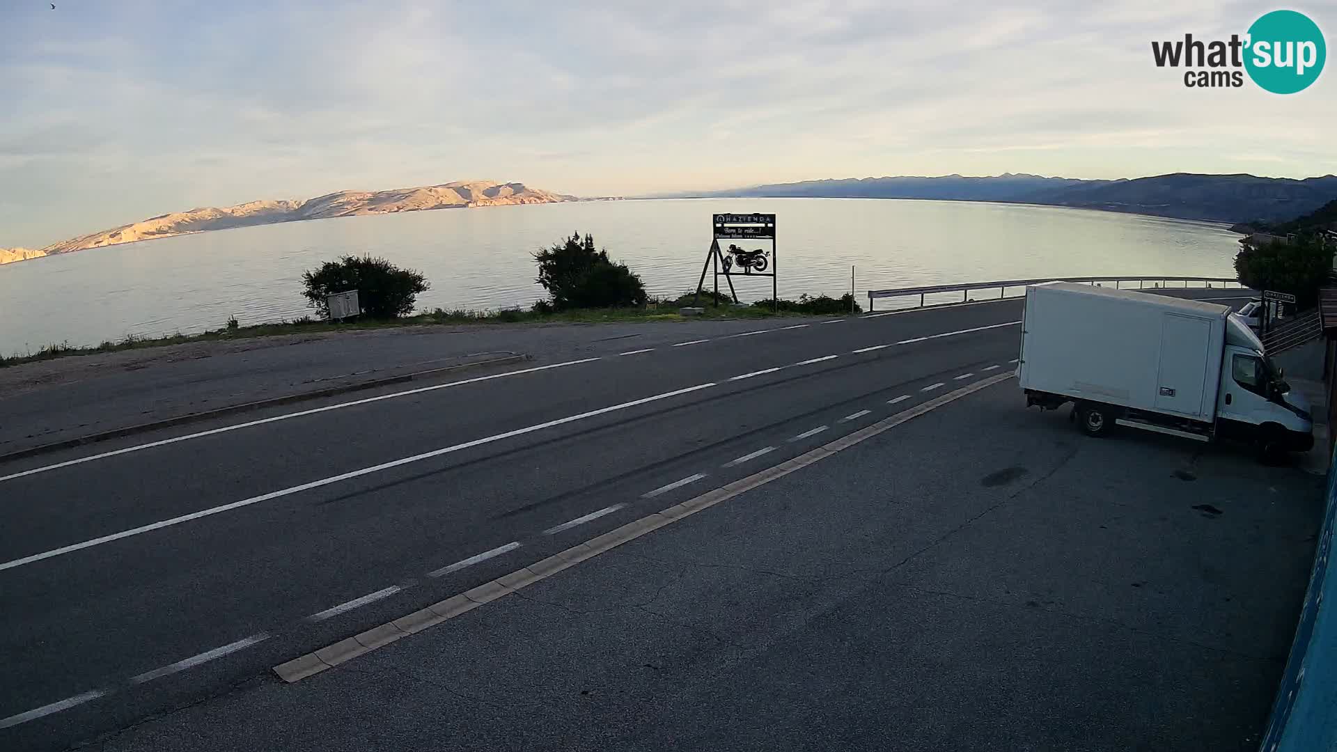 Webcam statale Adriatica D8 vicino SEGNA – Panorama su VEGLIA