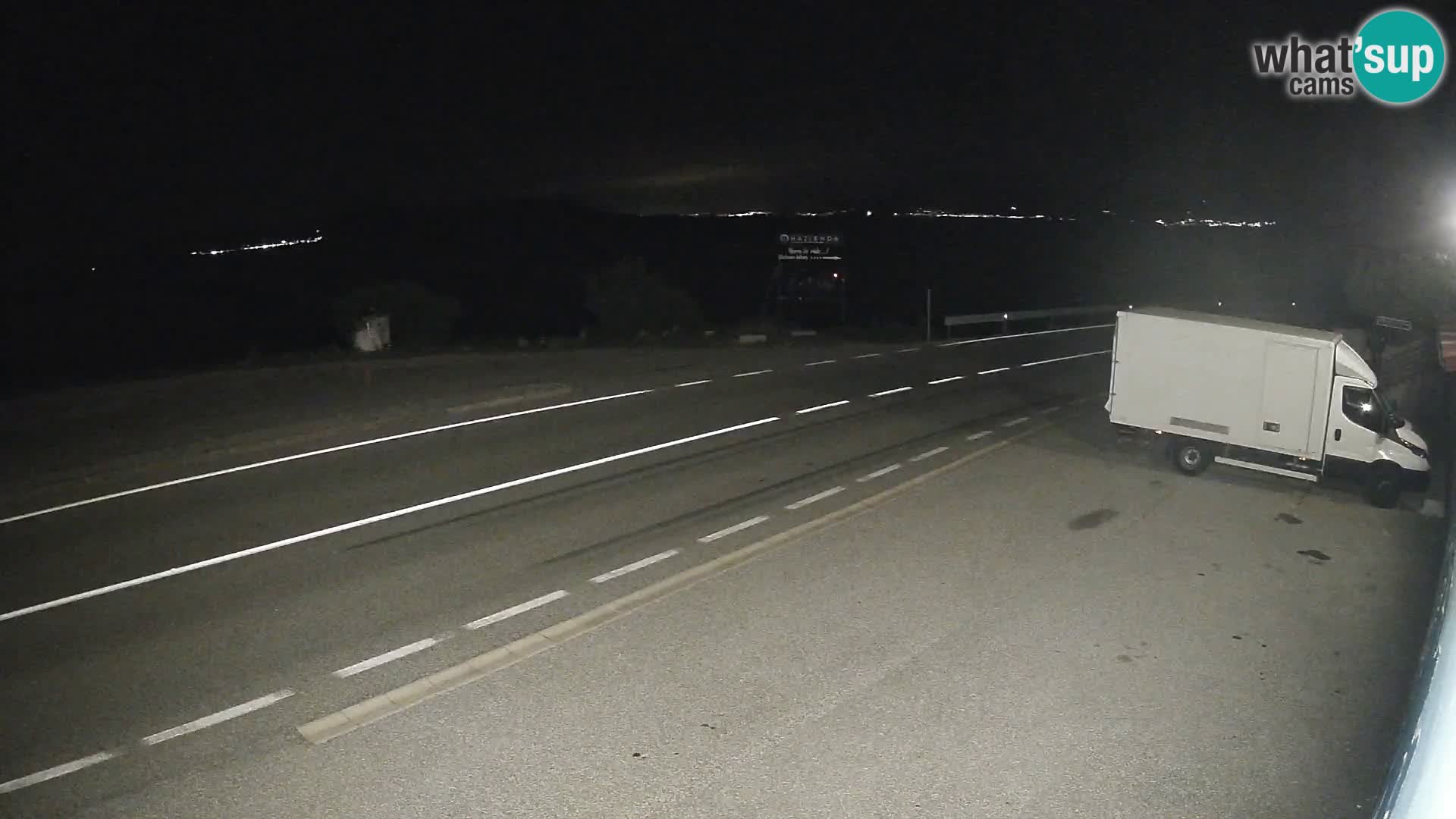 Webcam Adriatic highway D8 near SENJ – view to KRK island