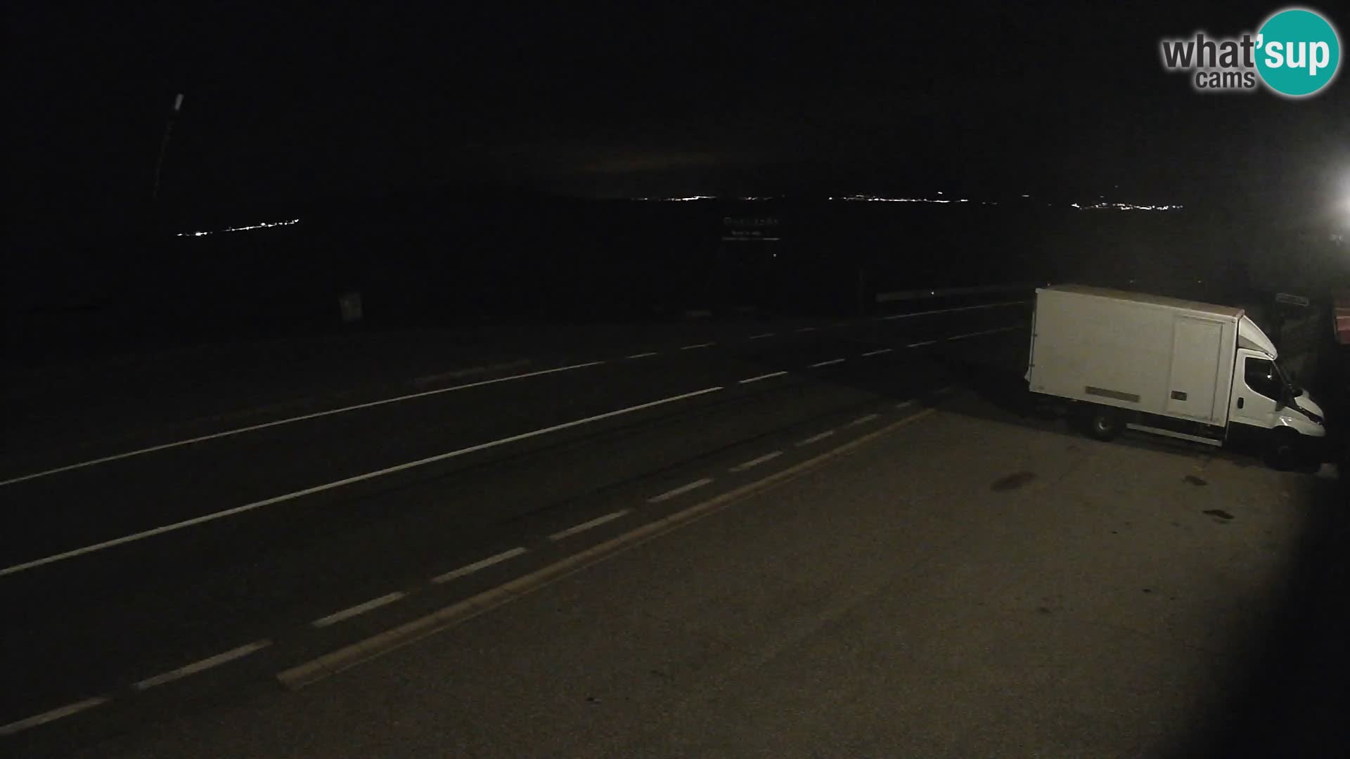 Webcam Adriatic highway D8 near SENJ – view to KRK island