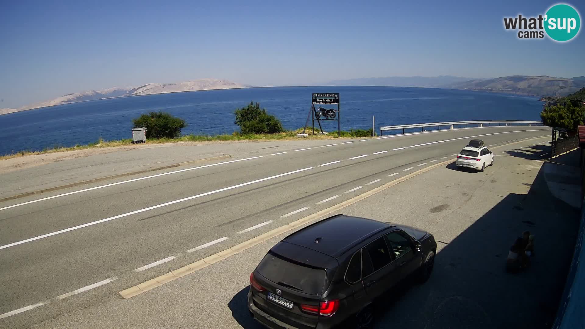 Web kamera Jadranska Magistrala kod SENJa – pogled na KRK