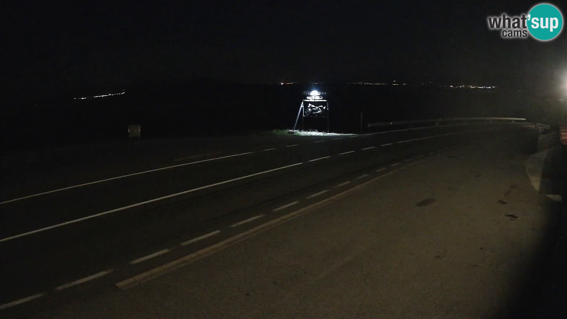 Webcam autopista adriática D8 cerca de SENJ – vista de la isla de KRK