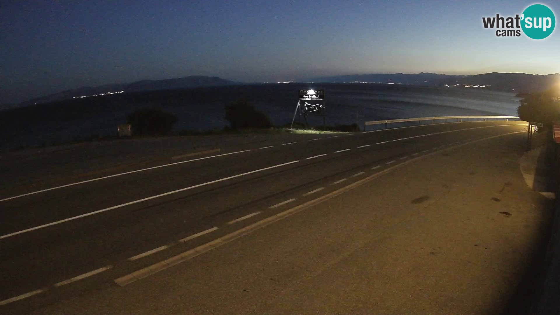 Webcam statale Adriatica D8 vicino SEGNA – Panorama su VEGLIA