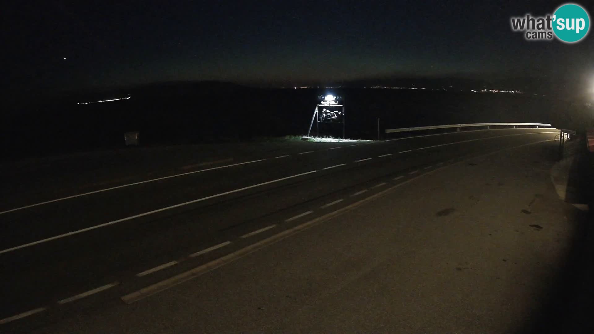 Webcam Adriatic highway D8 near SENJ – view to KRK island
