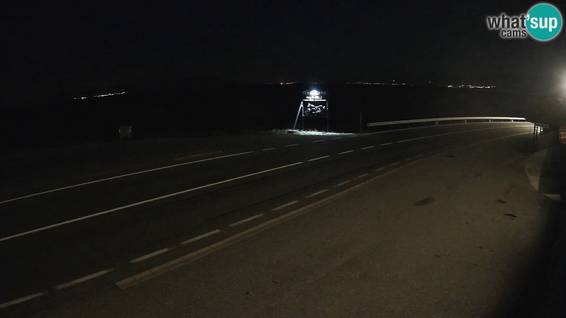 Webcam Adriatic highway D8 near SENJ – view to KRK island