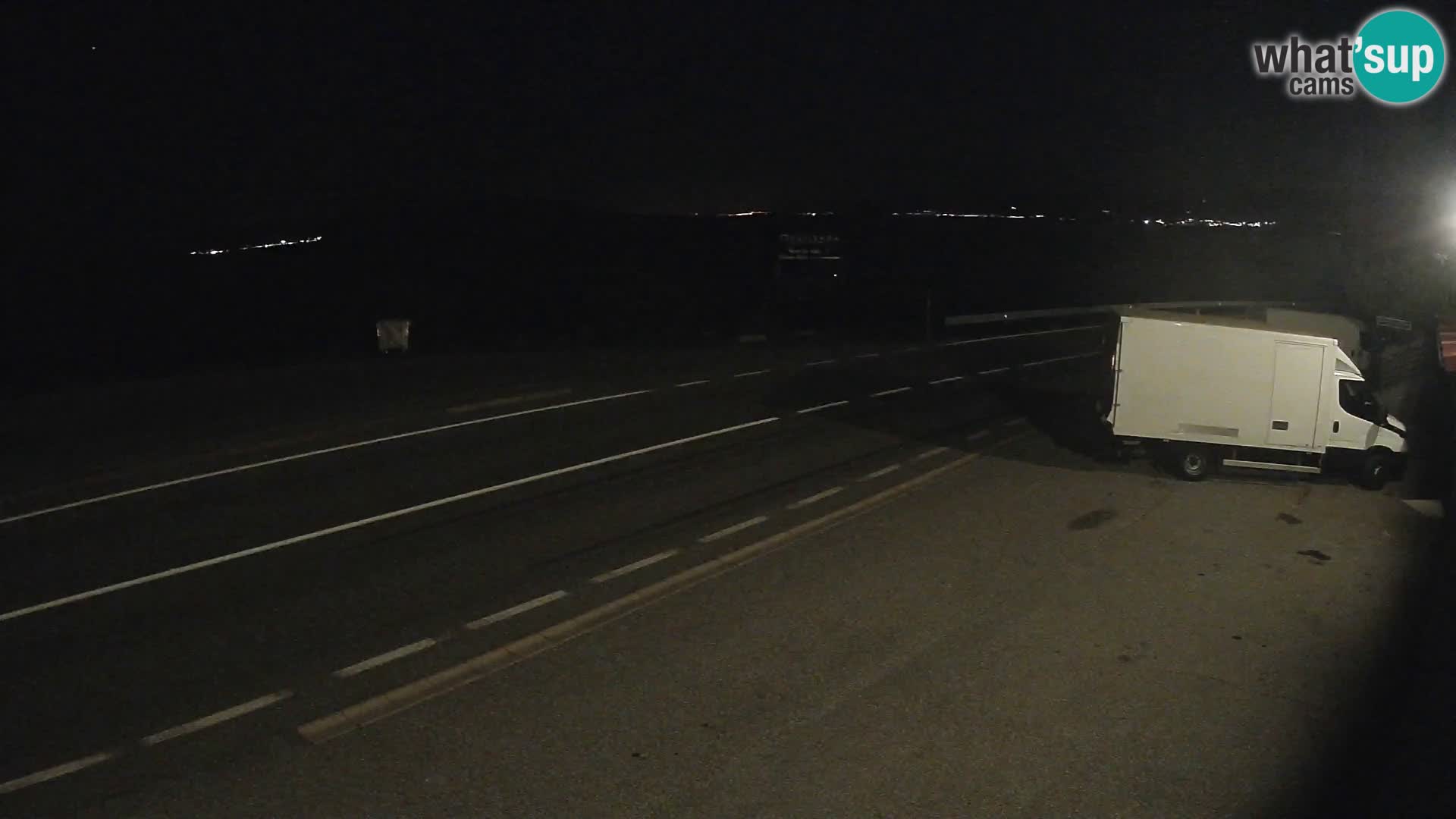 Webcam Adria-Autobahn D8 bei SENJ – Blick auf die Insel KRK