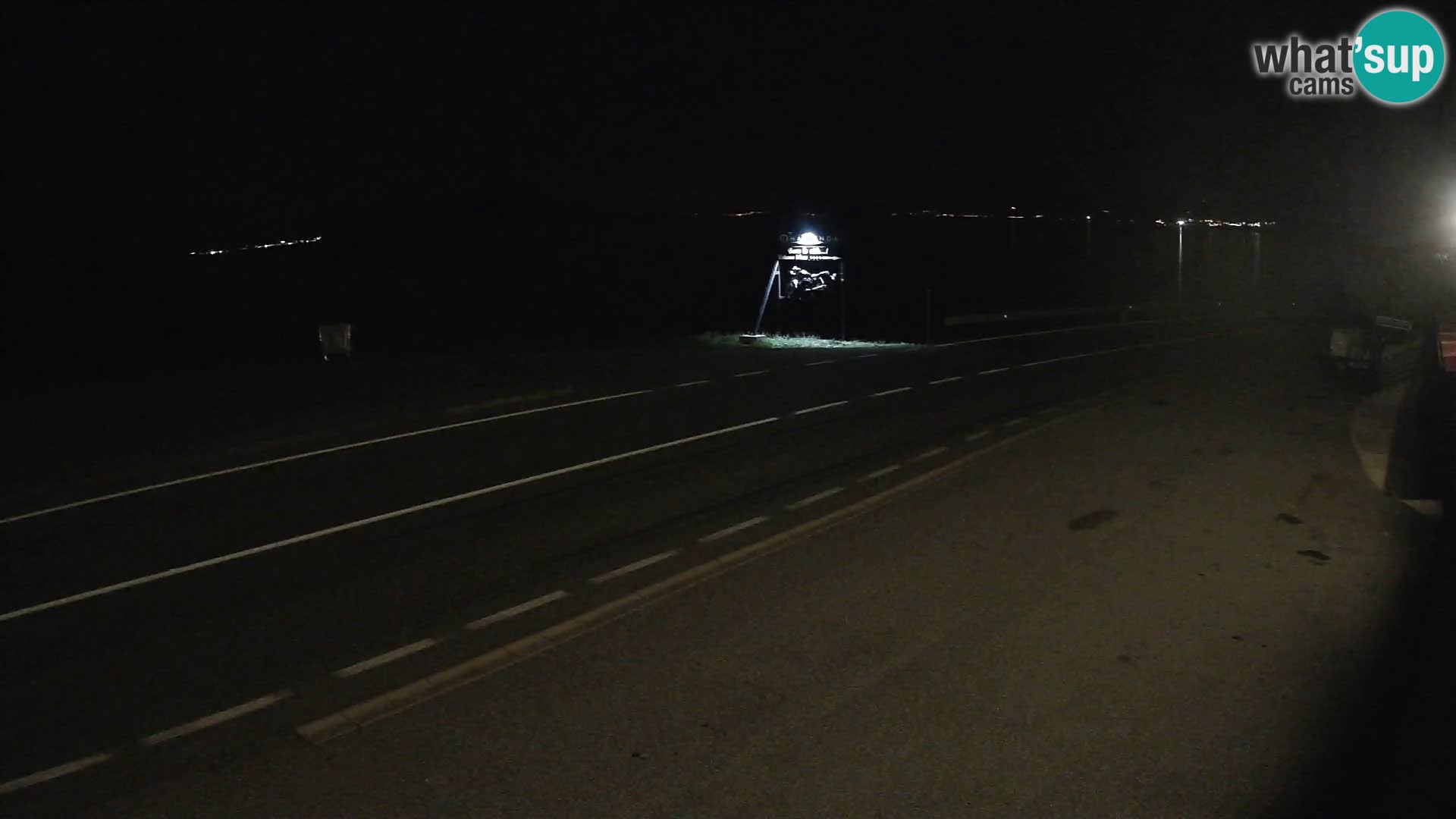 Webcam autoroute Adriatique D8 près de SENJ – vue sur l’île de KRK