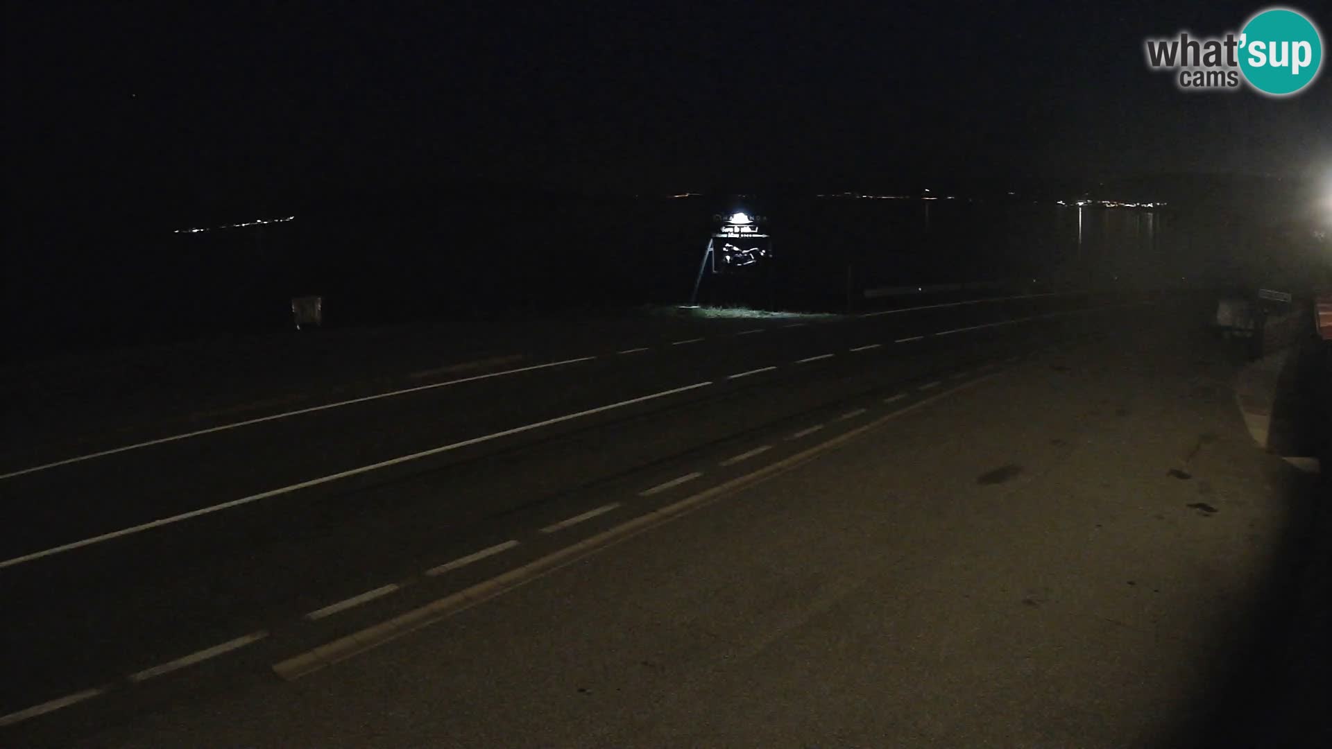Webcam Adriatic highway D8 near SENJ – view to KRK island