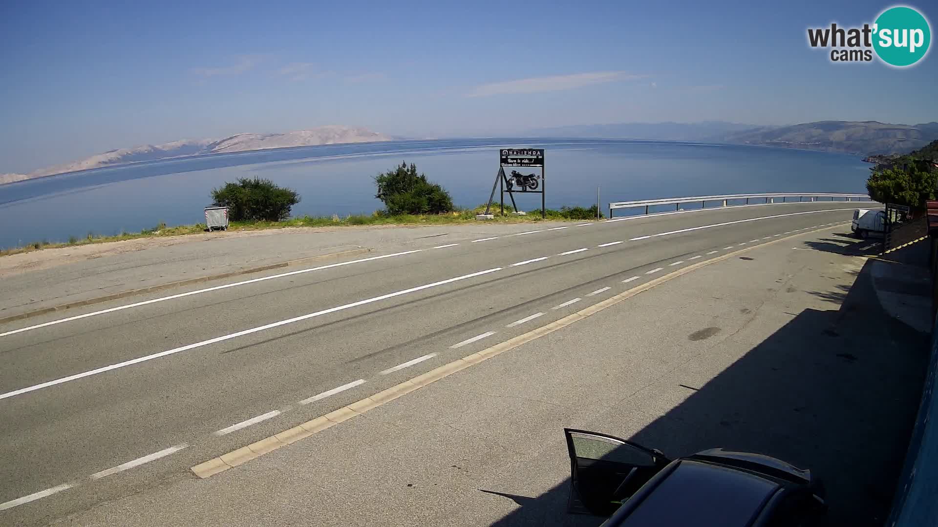 Webcam statale Adriatica D8 vicino SEGNA – Panorama su VEGLIA