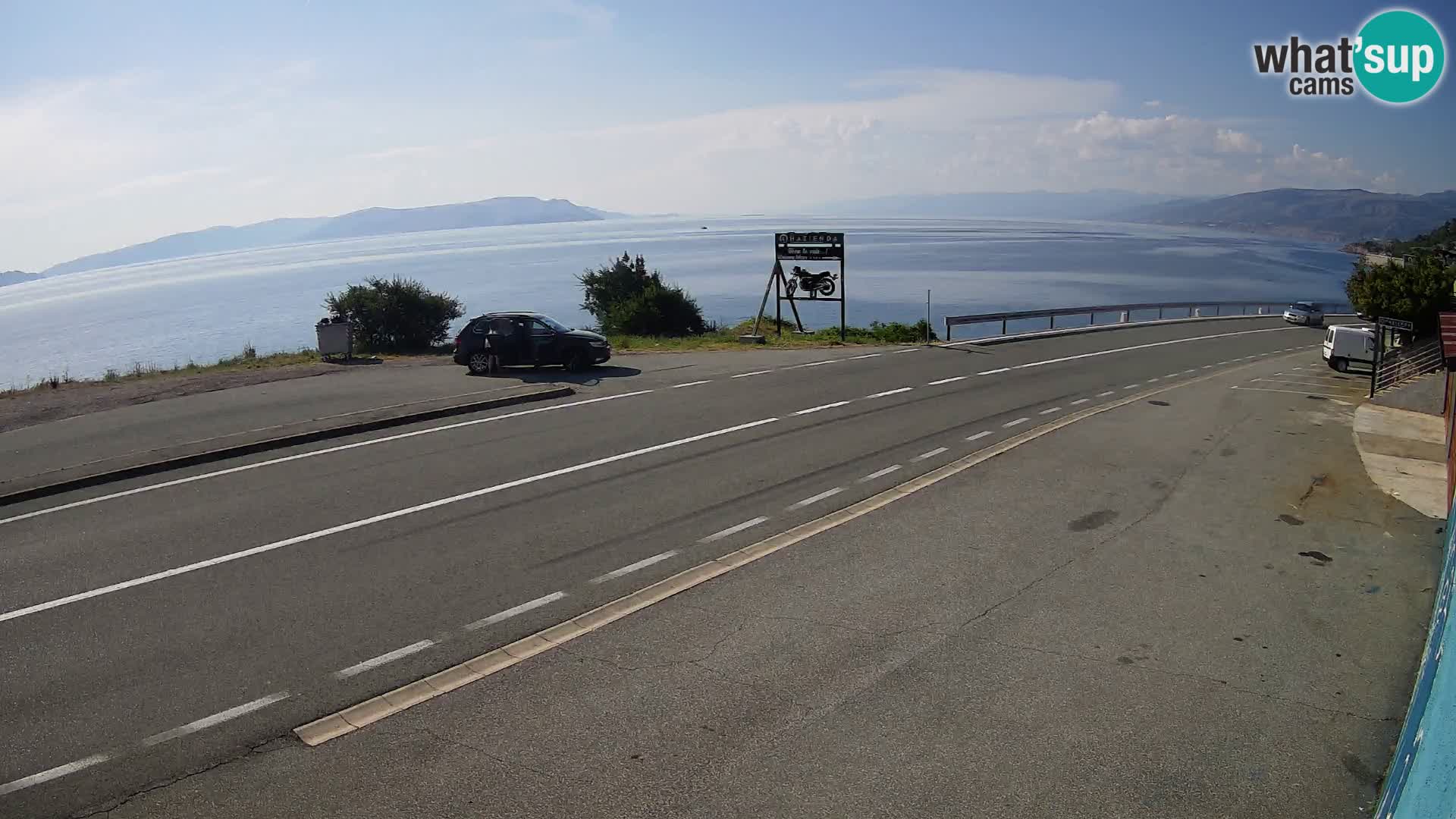 Webcam statale Adriatica D8 vicino SEGNA – Panorama su VEGLIA