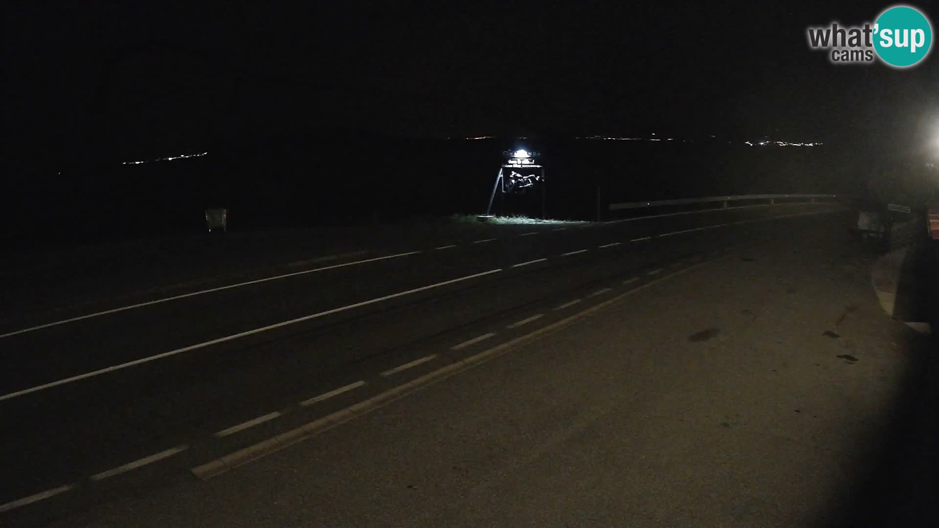 Webcam Adria-Autobahn D8 bei SENJ – Blick auf die Insel KRK