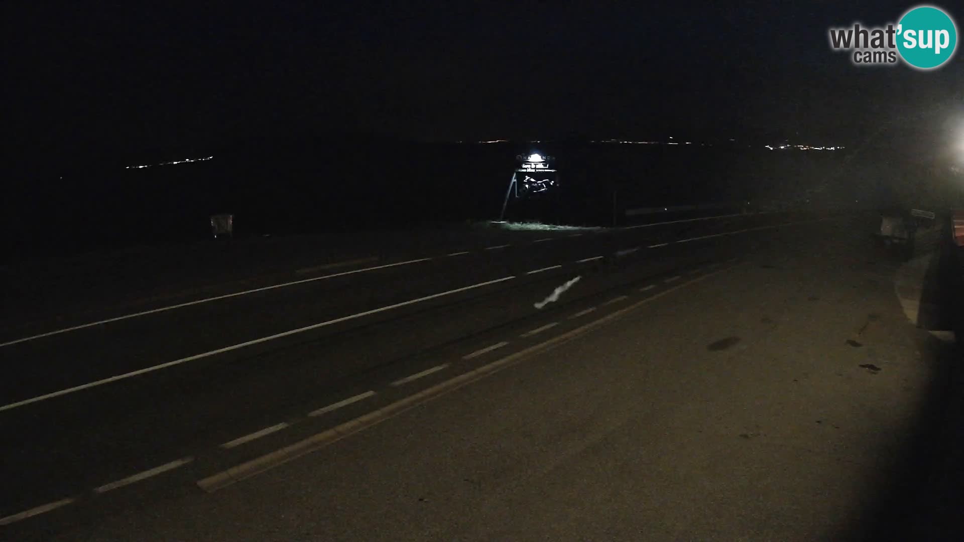 Webcam autopista adriática D8 cerca de SENJ – vista de la isla de KRK