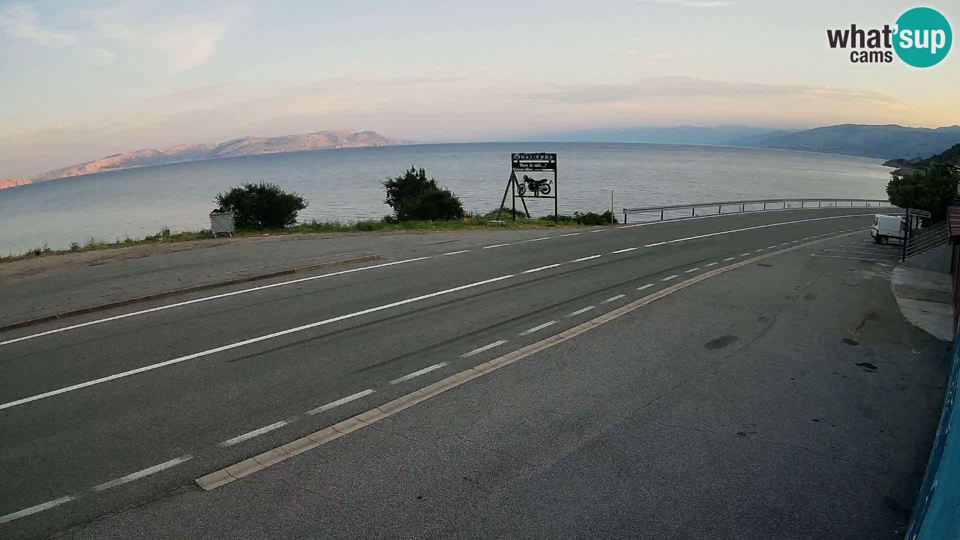 Webcam statale Adriatica D8 vicino SEGNA – Panorama su VEGLIA
