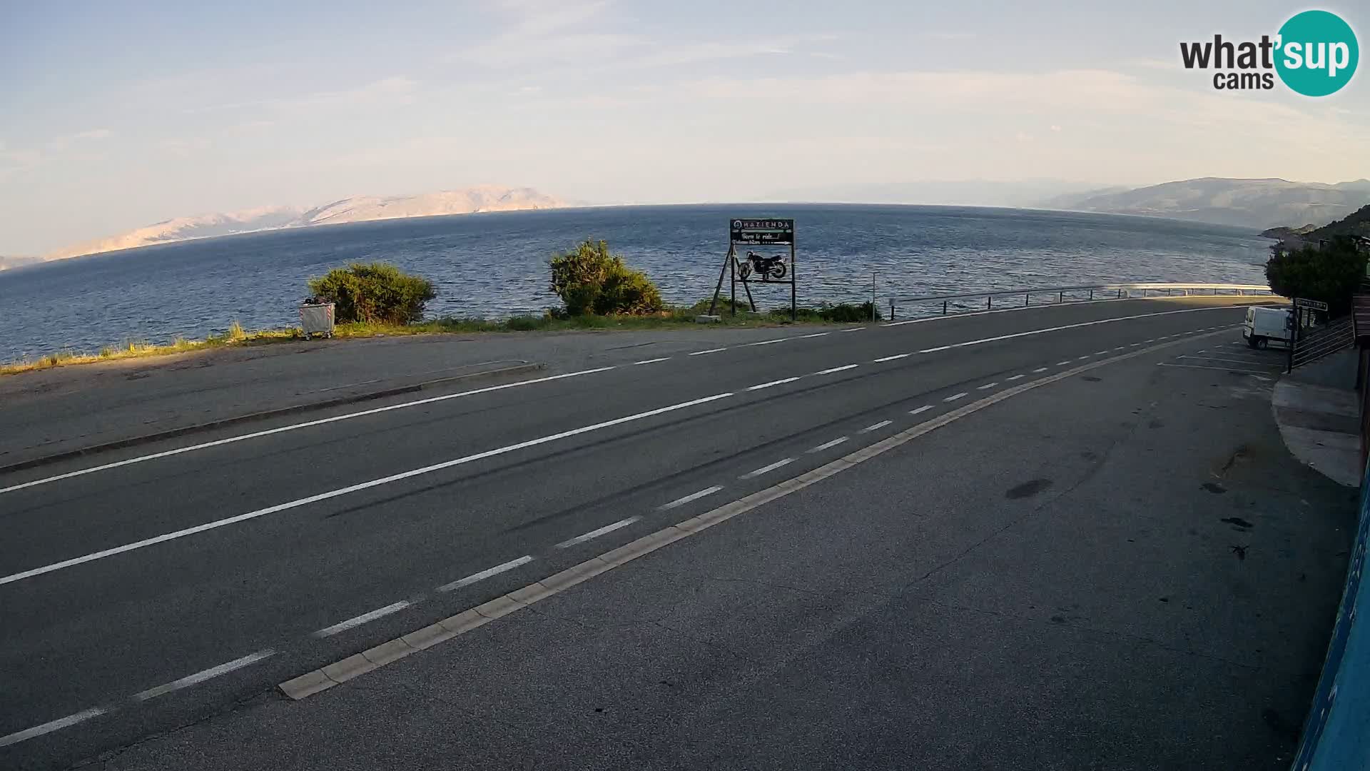 Webcam statale Adriatica D8 vicino SEGNA – Panorama su VEGLIA