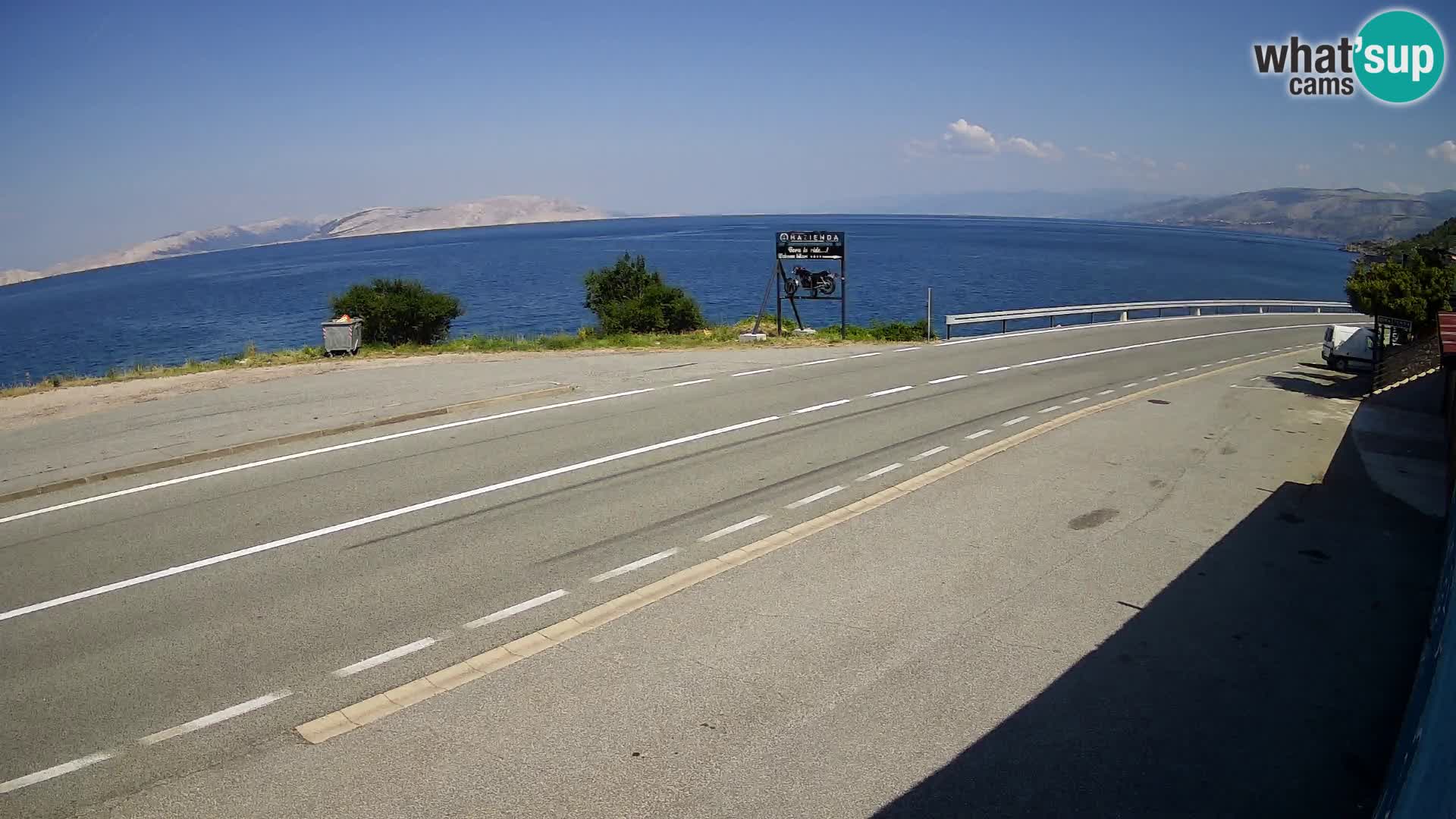 Webcam statale Adriatica D8 vicino SEGNA – Panorama su VEGLIA