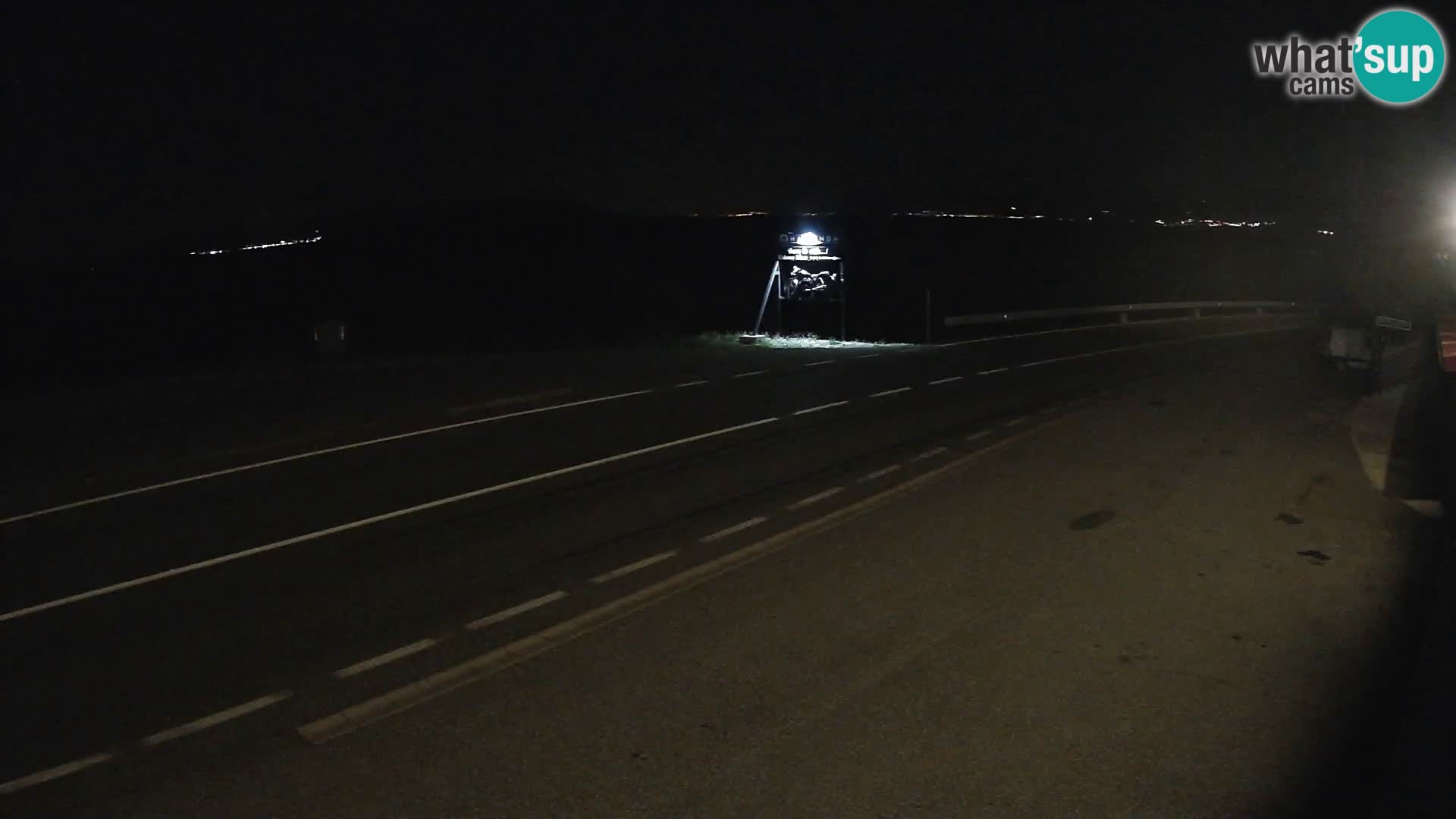 Webcam statale Adriatica D8 vicino SEGNA – Panorama su VEGLIA