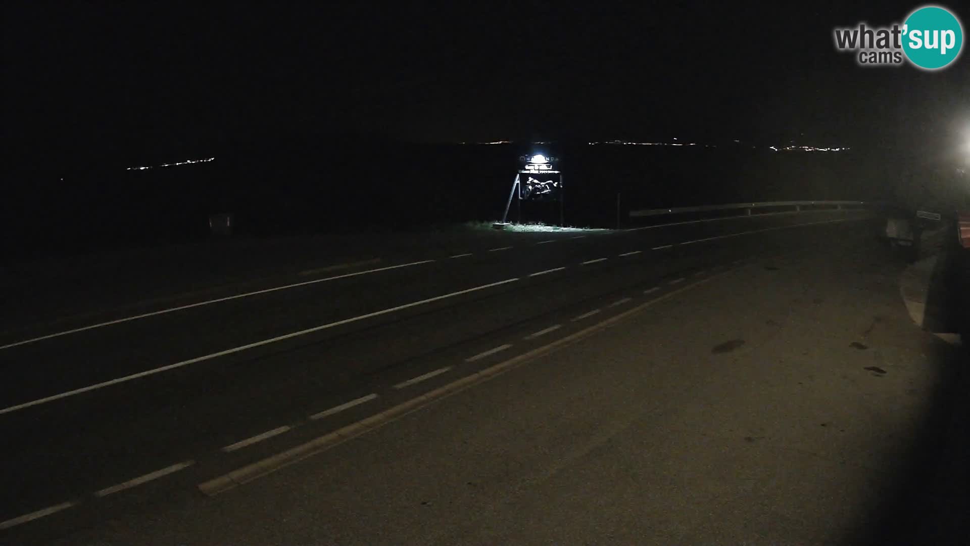 Webcam autoroute Adriatique D8 près de SENJ – vue sur l’île de KRK