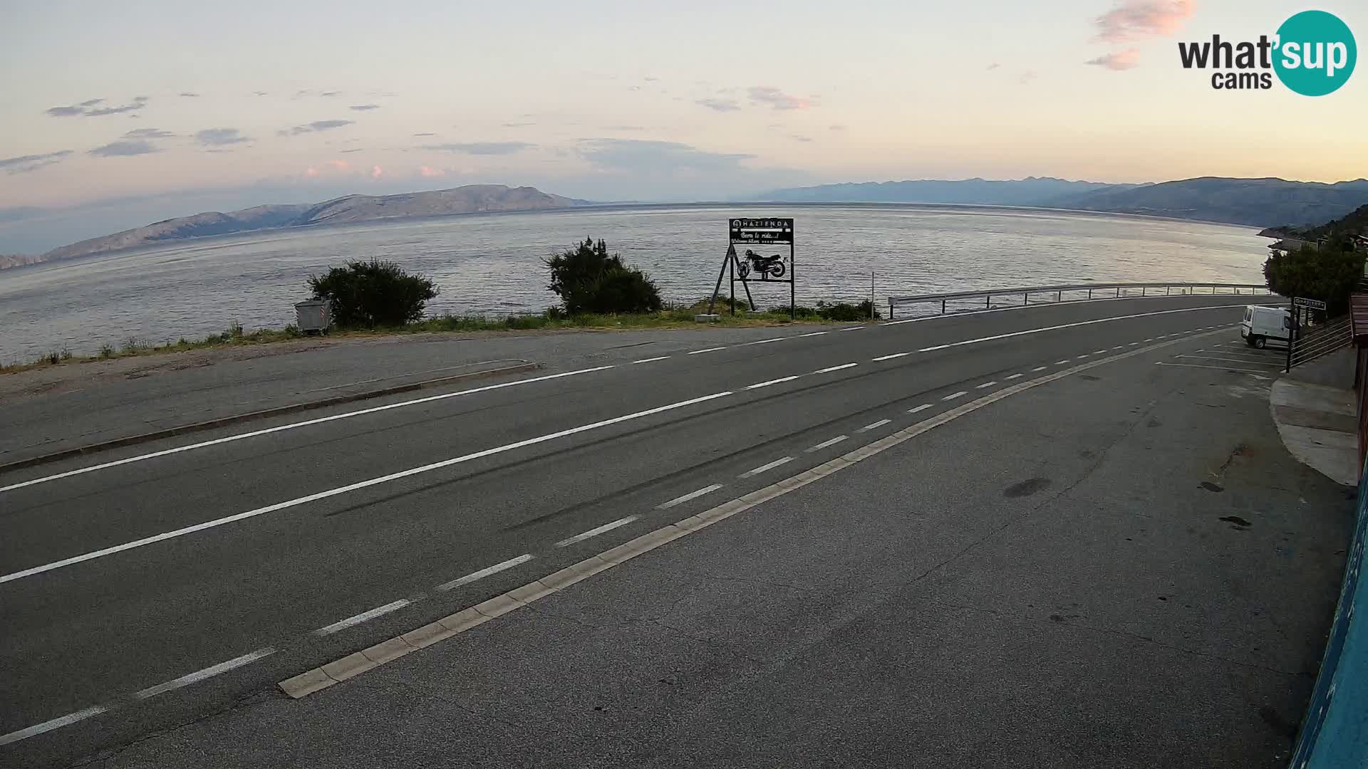 Webcam statale Adriatica D8 vicino SEGNA – Panorama su VEGLIA