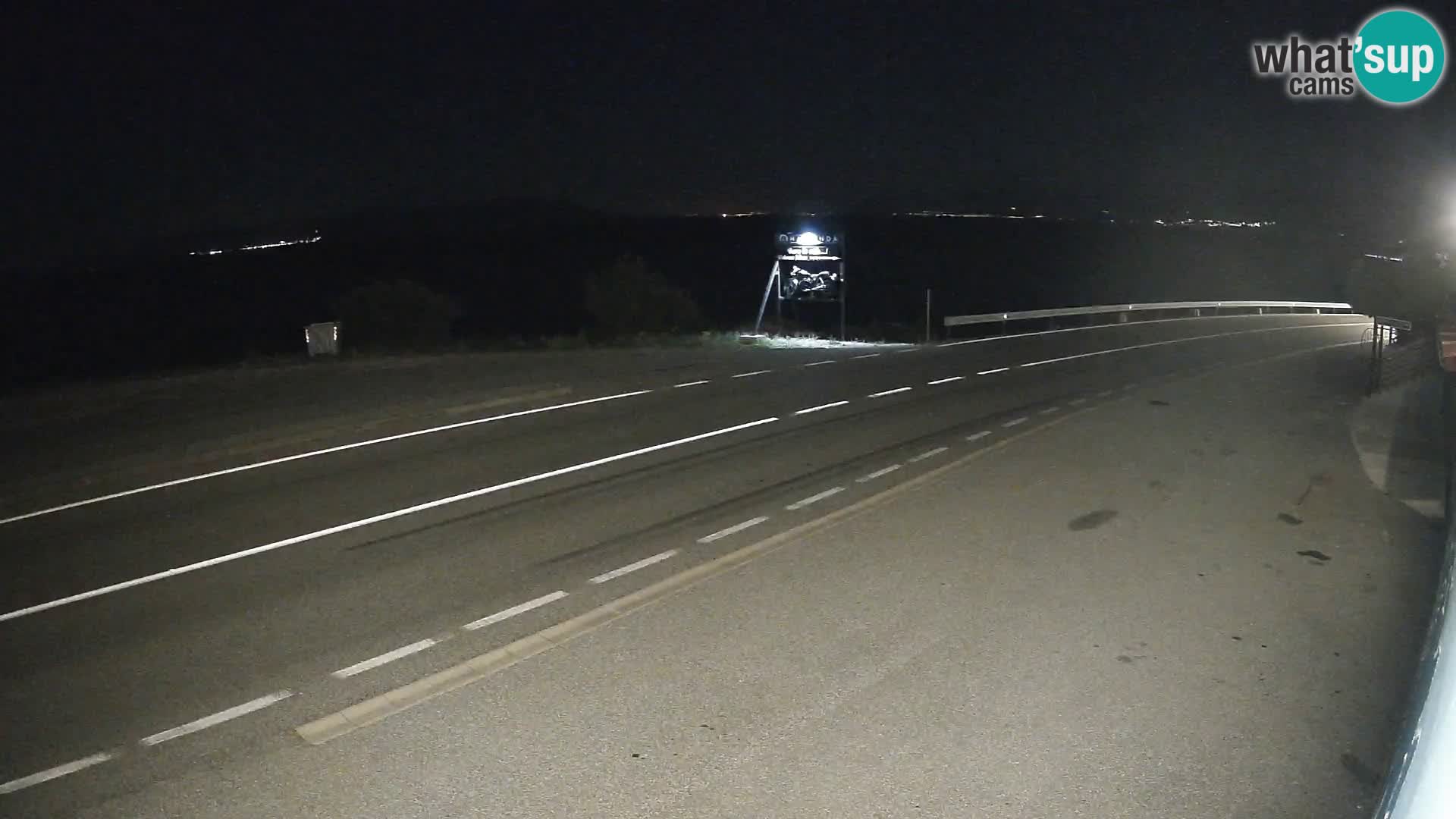 Webcam Adria-Autobahn D8 bei SENJ – Blick auf die Insel KRK