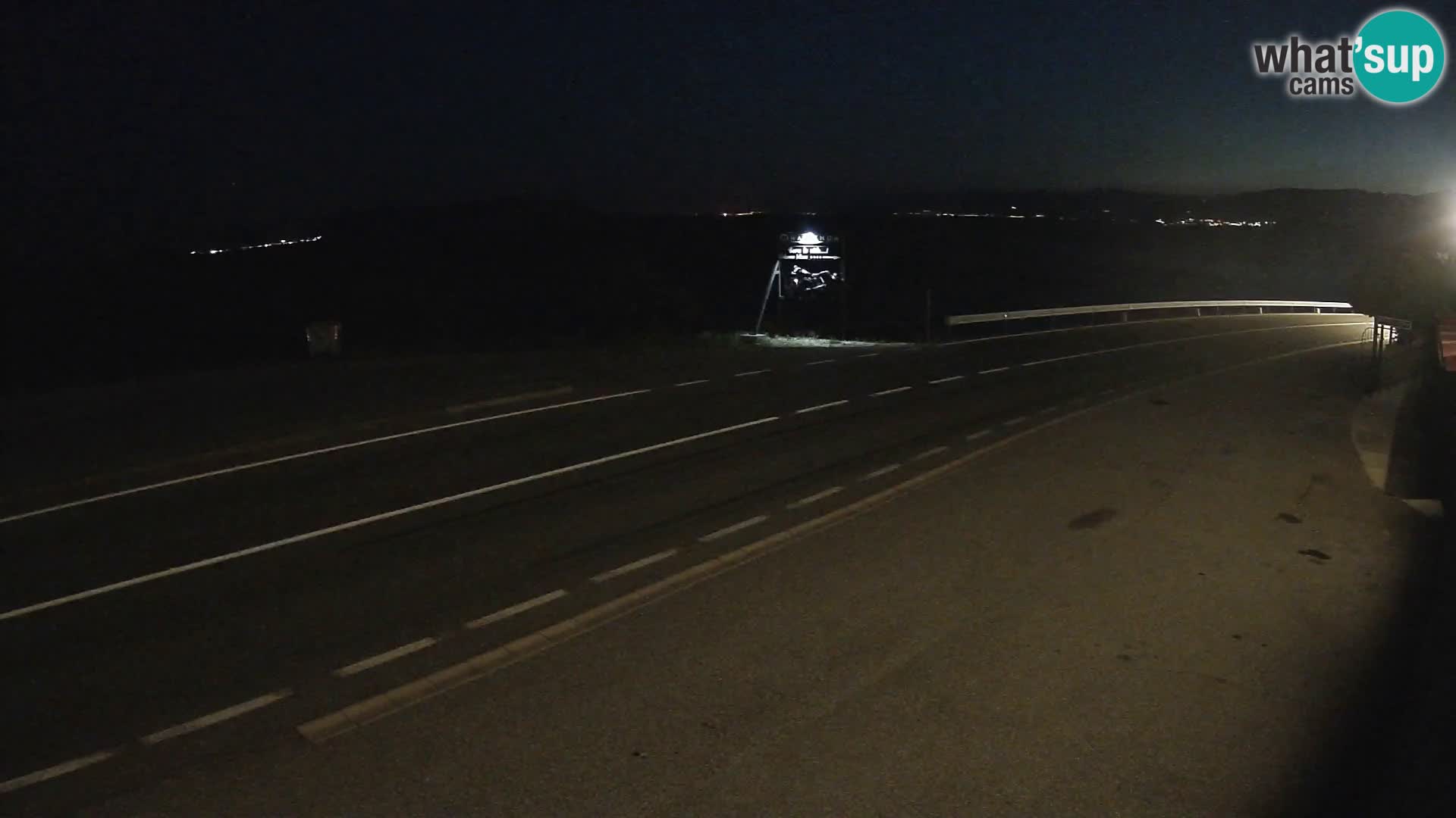 Web kamera Jadranska Magistrala kod SENJa – pogled na KRK